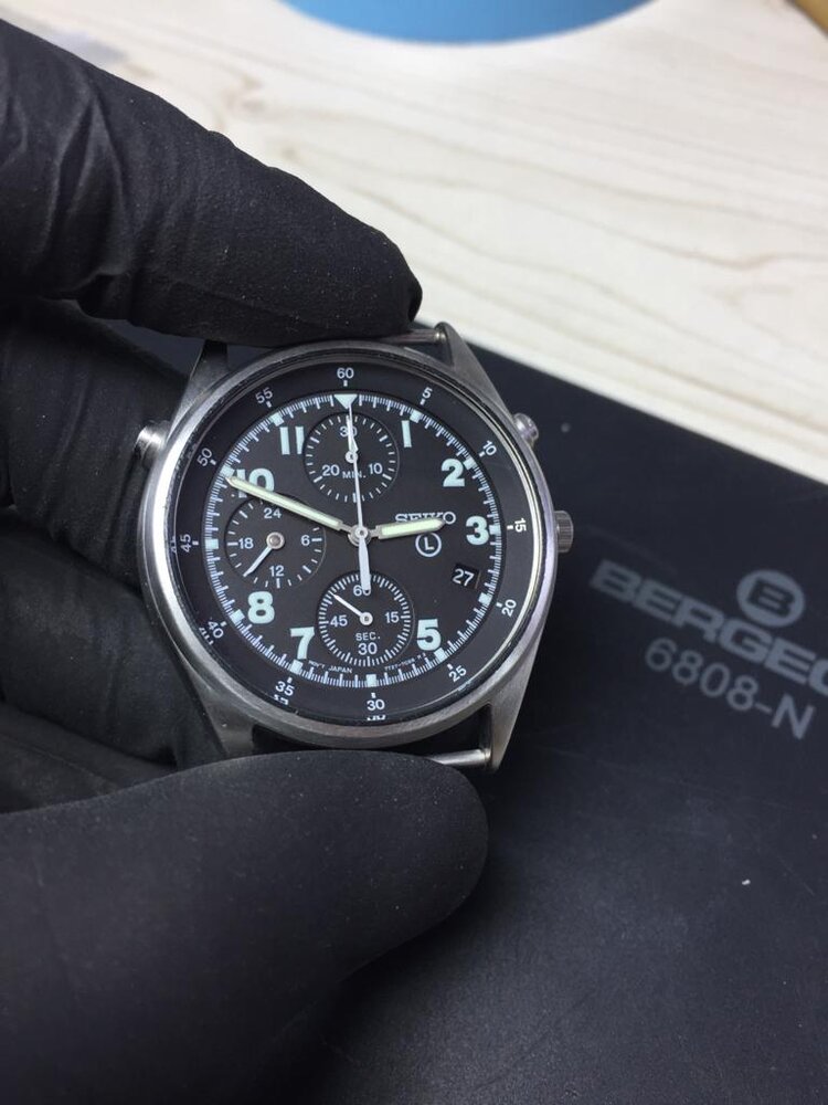 Seiko Military watch 7t27 7a20 in for a new glass and polish from Marston  Green, Birmingham. | Watches Fixed | Watch Repairs | Latest Watch News |  Watch Hub