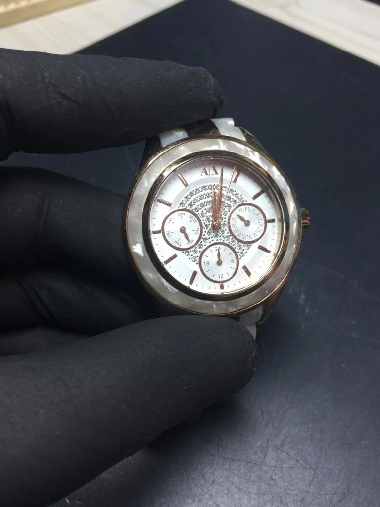 Armani Exchange watch AX5154 in for a Service from Wisbech, Cambridgeshire. 