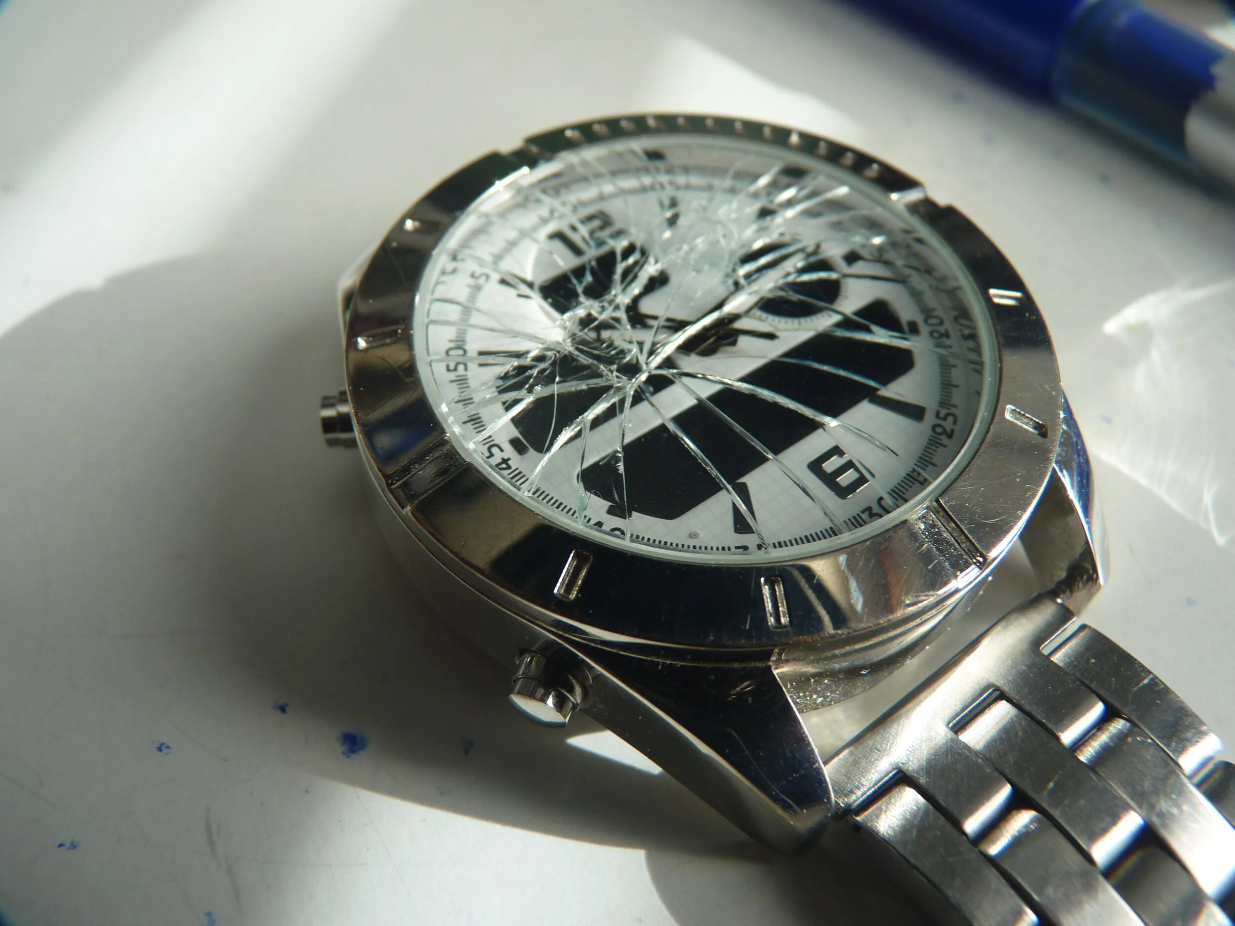 Analoge and Digital watch in for a new glass from Fife, Scotland.