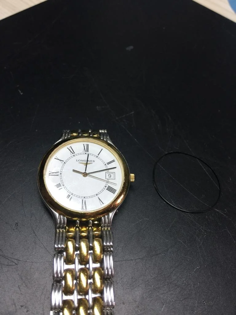 Longines mans watch two tone bi metal strap.jpeg
