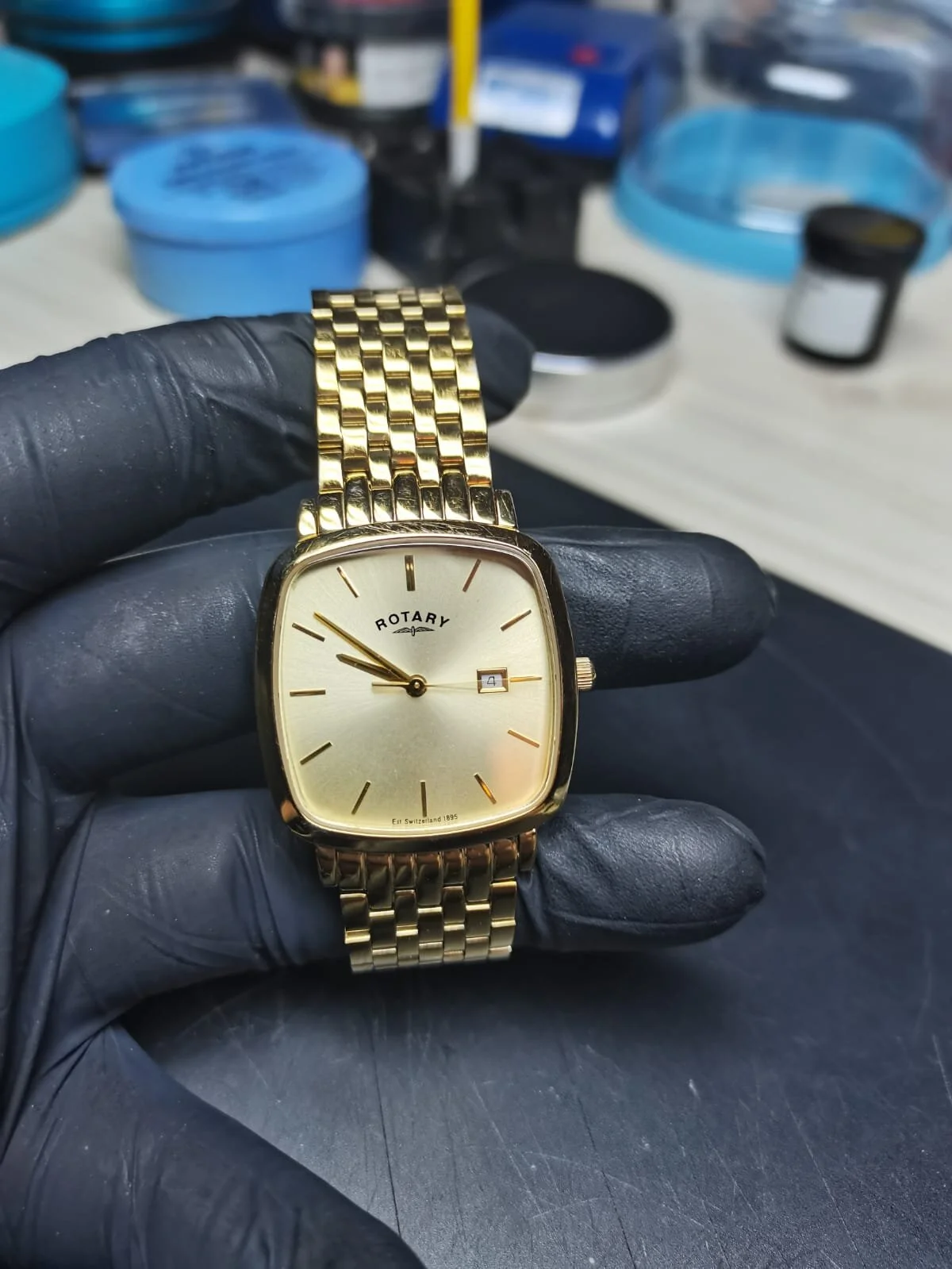 Vintage Rotary Rotary Watch Ucar 364 Gold Plated Rotary Quartz