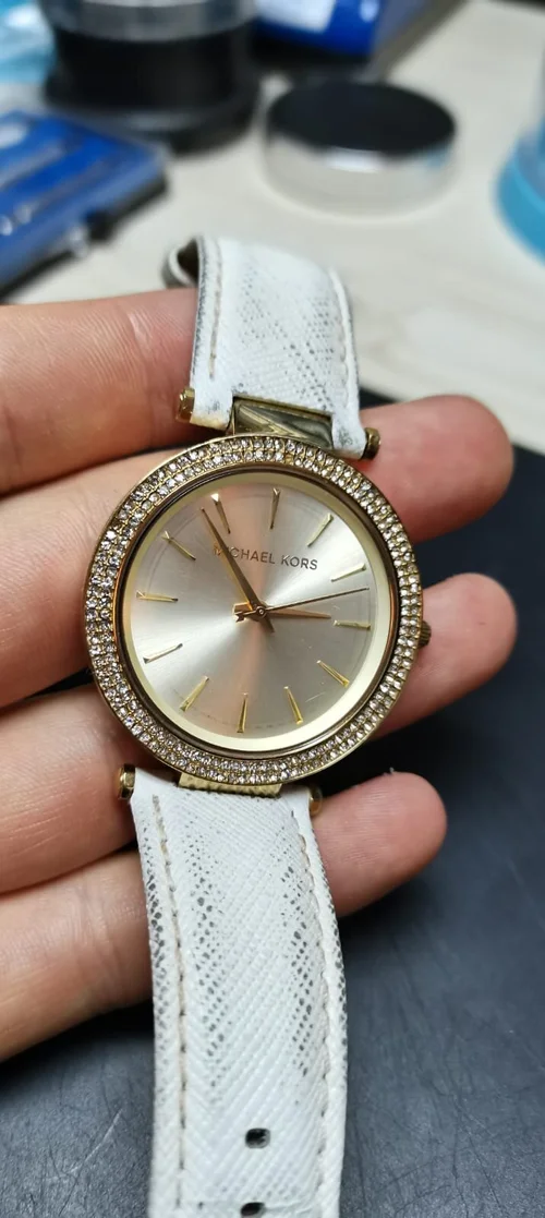 Michael Kors watch repair MK2391 111501 in for new strap, battery, stones  and clean from Welwynhatfield, Hertfordshire. | Watches Fixed | Watch  Repairs | Latest Watch News | Watch Hub