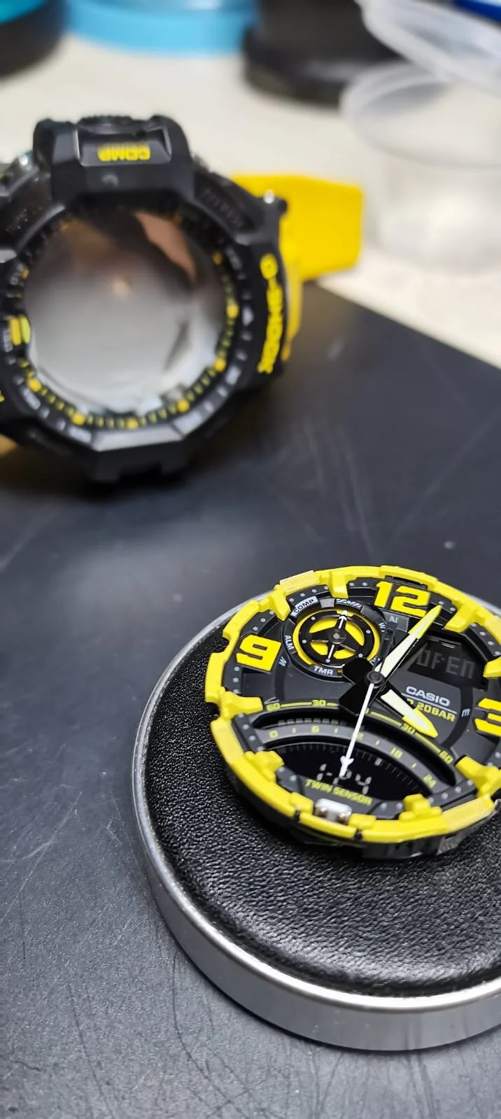 Casio G shock watch repair E1W 3RN Compass button.jpeg