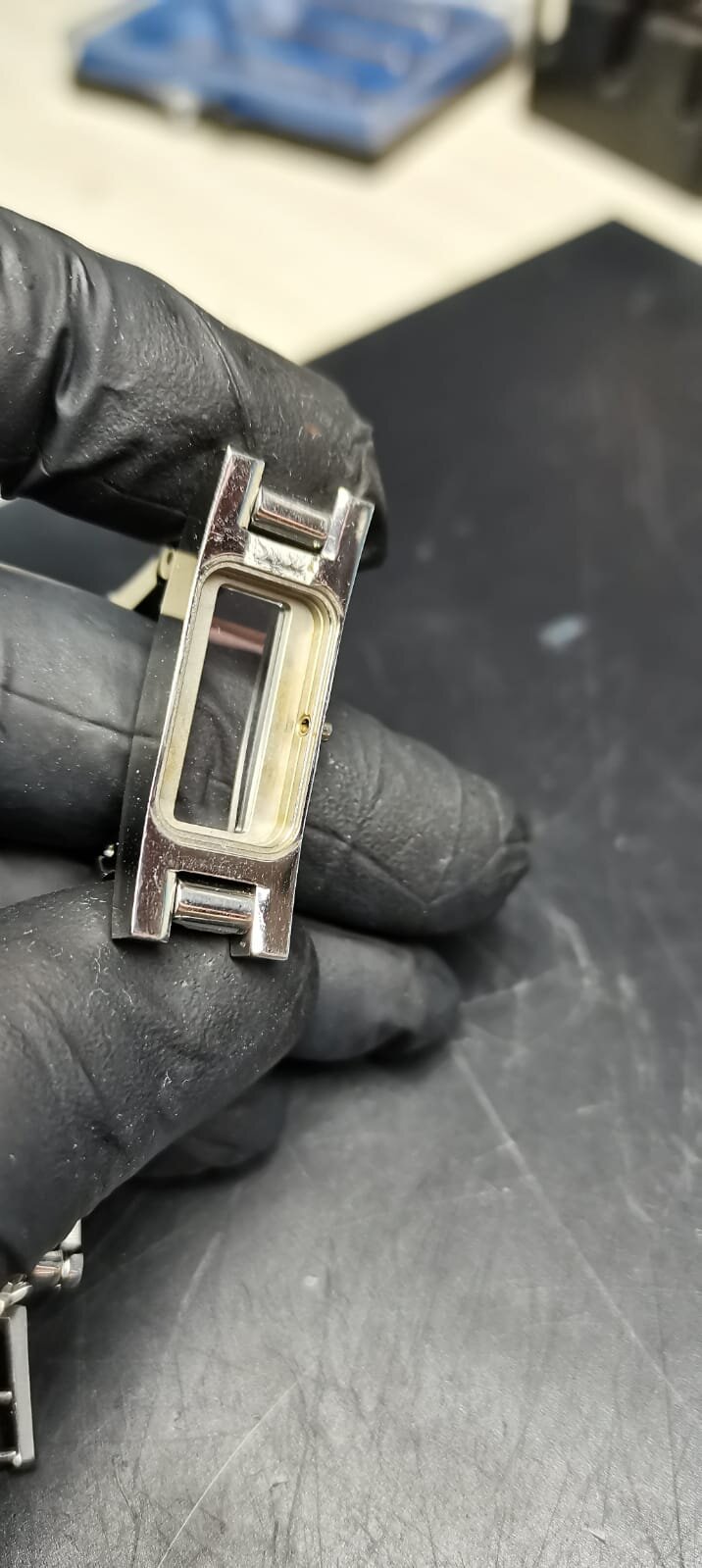 Gucci watch rust cleaning from casing little ladies steel repair.jpeg