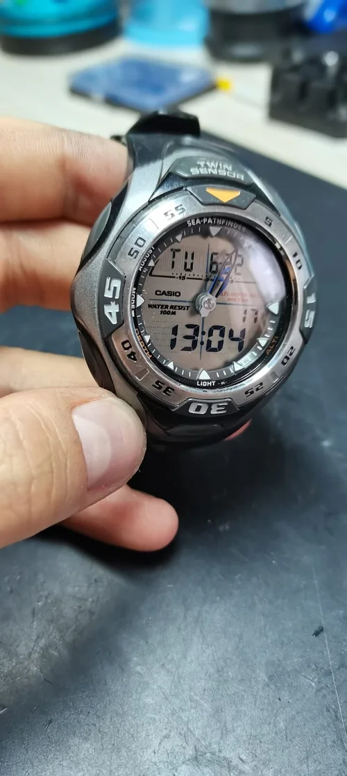 Casio Sea Pathfinder watch repair SPF 60 2782 in for new battery and reseal from Didsbury Manchester. Watches Fixed Watch Repairs Latest Watch News Watch Hub