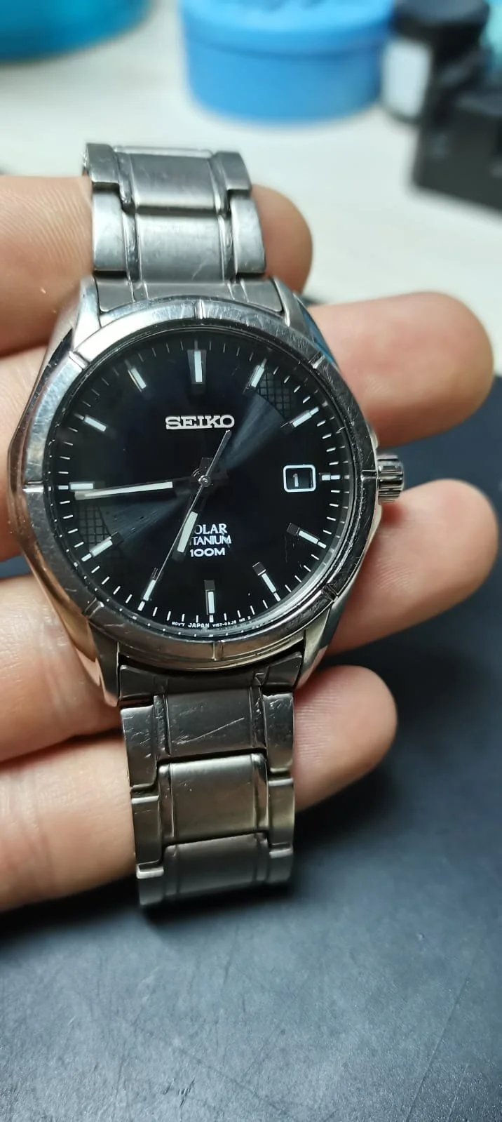 Watch Battery Replacement Reloj Seiko Solar V172 Repair Seiko