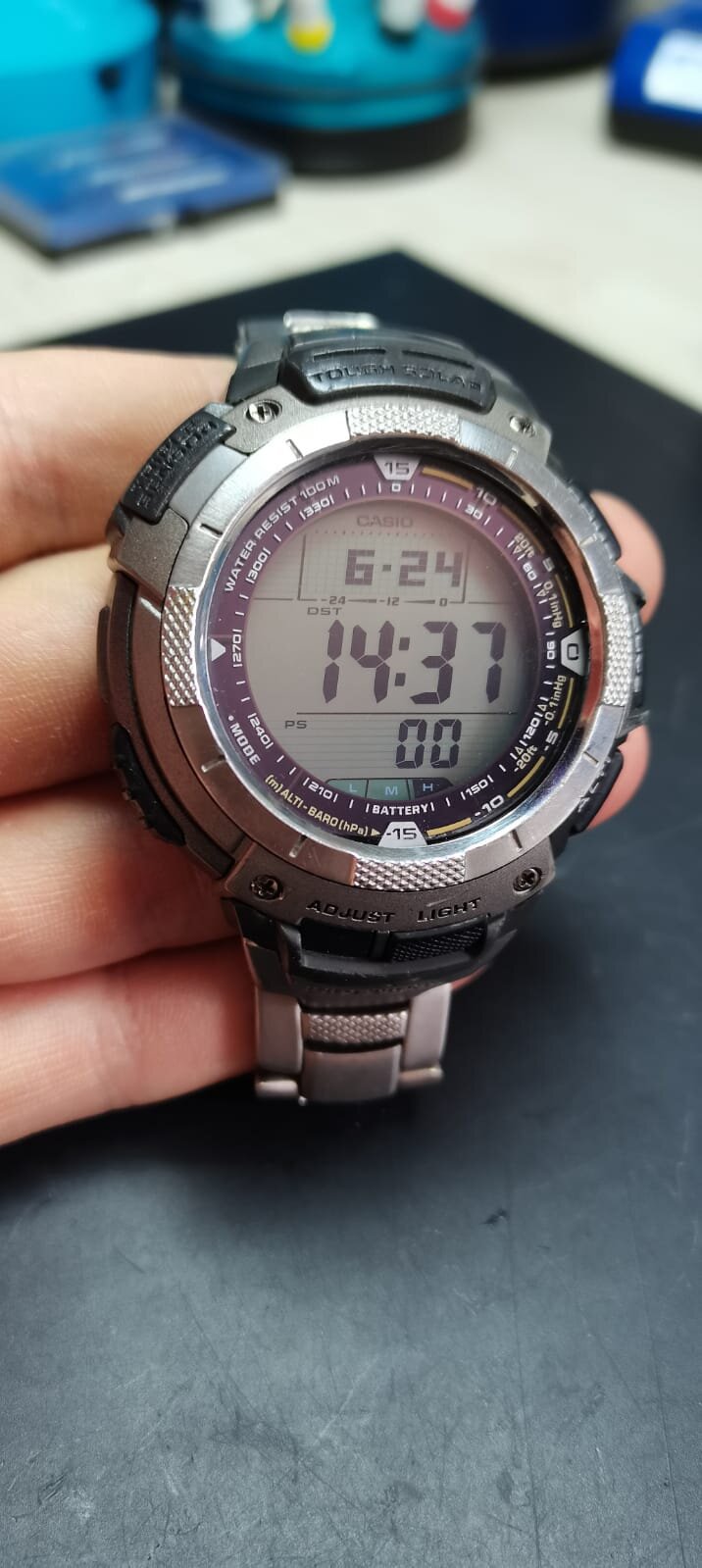 Lejlighedsvis Samarbejde Fellow Casio Pro Trek PRG-80T-7V repair. Push buttons sticking and 'open' on  display. Watch repair from Fulham, London. | Watches Fixed | Watch Repairs  | Latest Watch News | Watch Hub