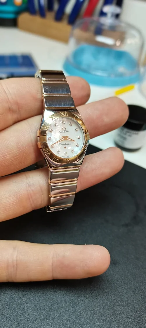 Omega constellation ladies mother of cheap pearl