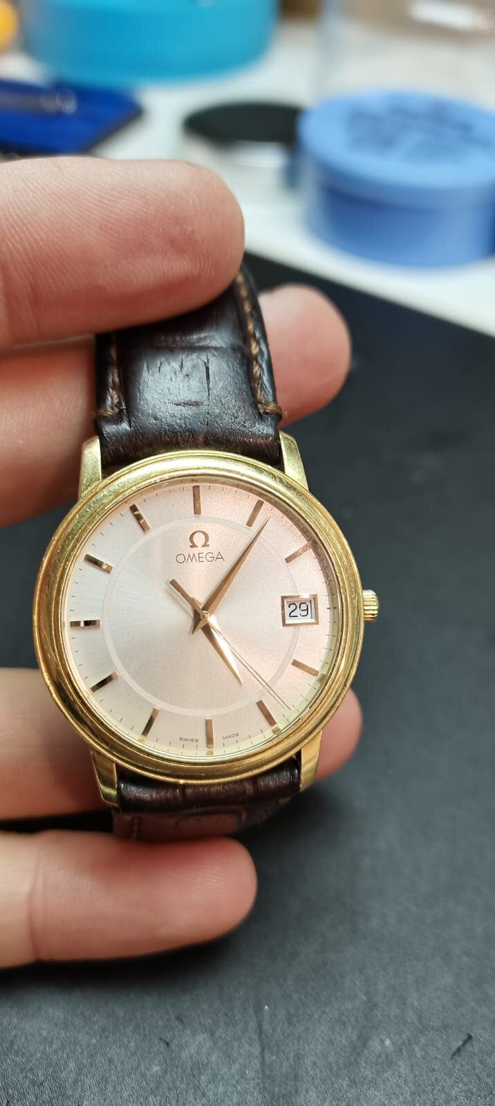 Omega Deville 18ct gold 59850250 battery and reseal.jpeg