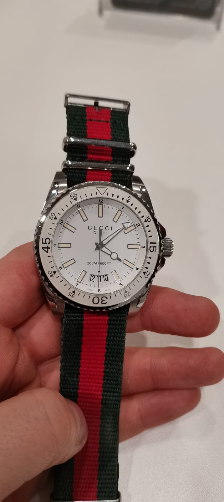 Gucci divers watch repair after water damage..jpeg