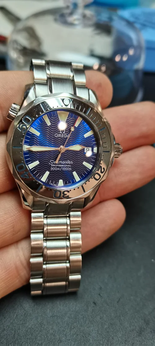 Omega Seamaster watch for battery reseal and pressure testing for water resistance. New Helium escape valve fitted. Watches Fixed Watch Repairs Latest Watch News Watch Hub