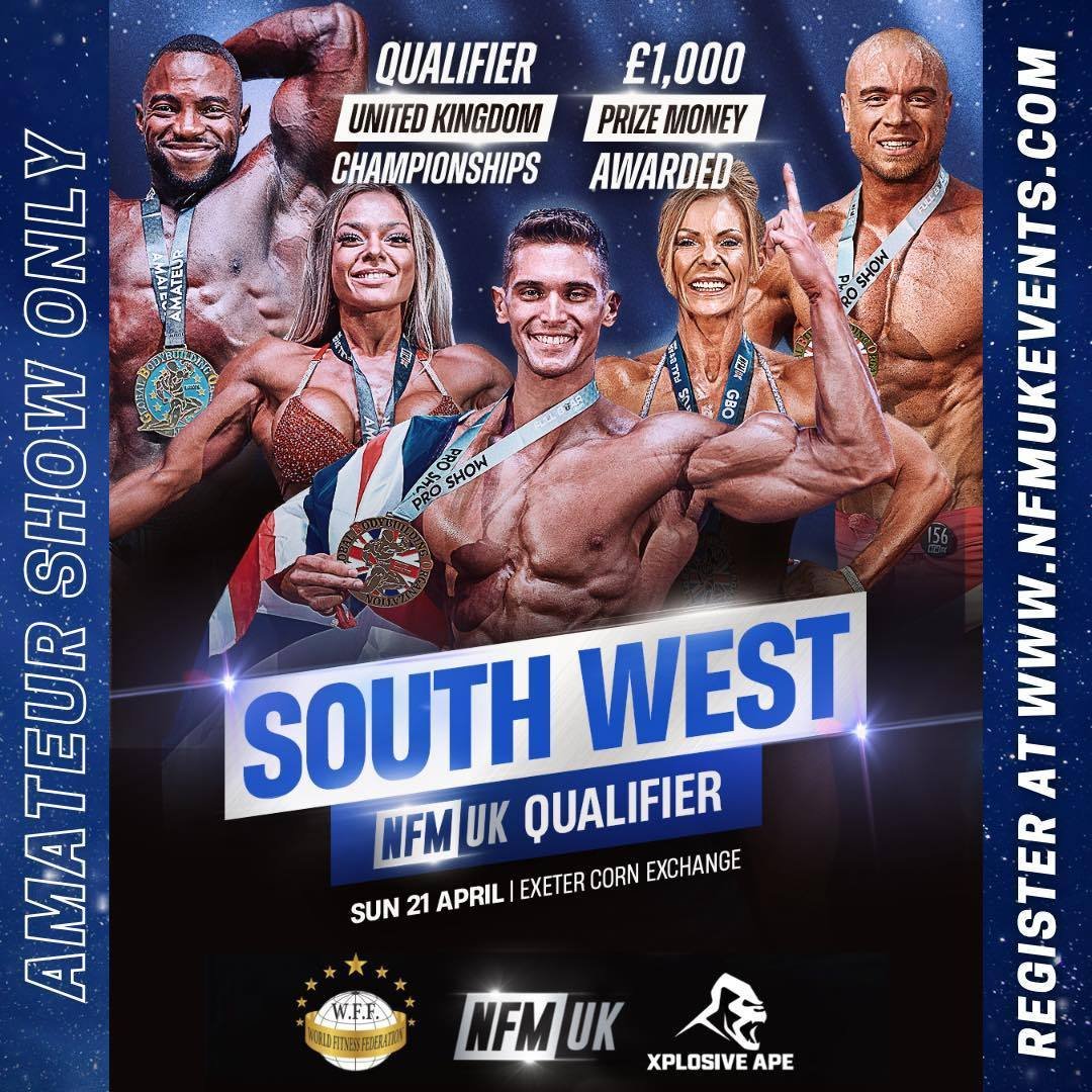 Big shout out to all the competitors stepping to the stage tomorrow at the NFM UK South West Qualifier (@nfmuk_events)!⁠
⁠
This event has been so well organised and looks set to be huge for bodybuilding in the South West! A massive credit goes to @co