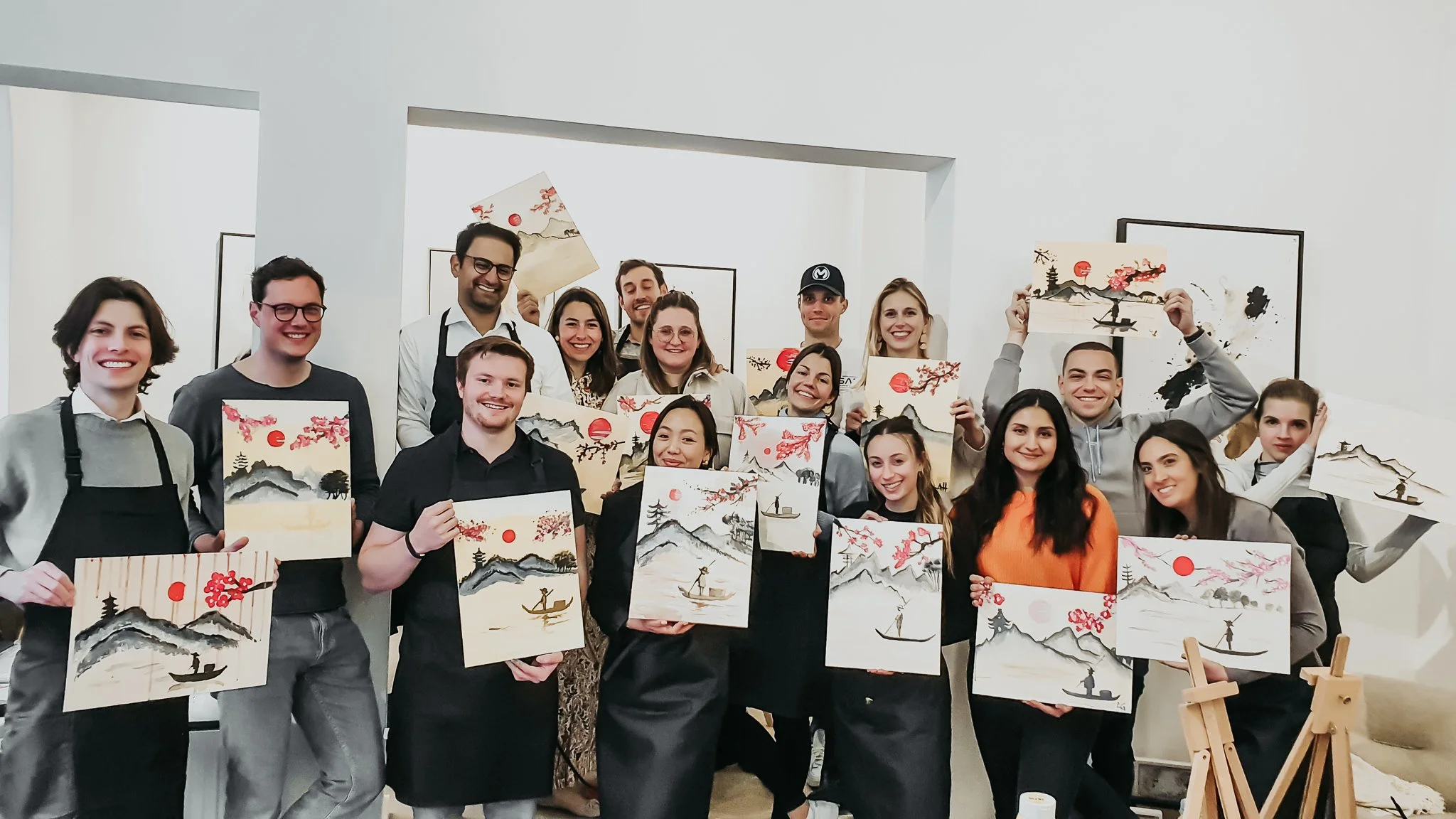 Teamevent malen ohne Vorkenntnisse – warum genau das Teams in München verbindet