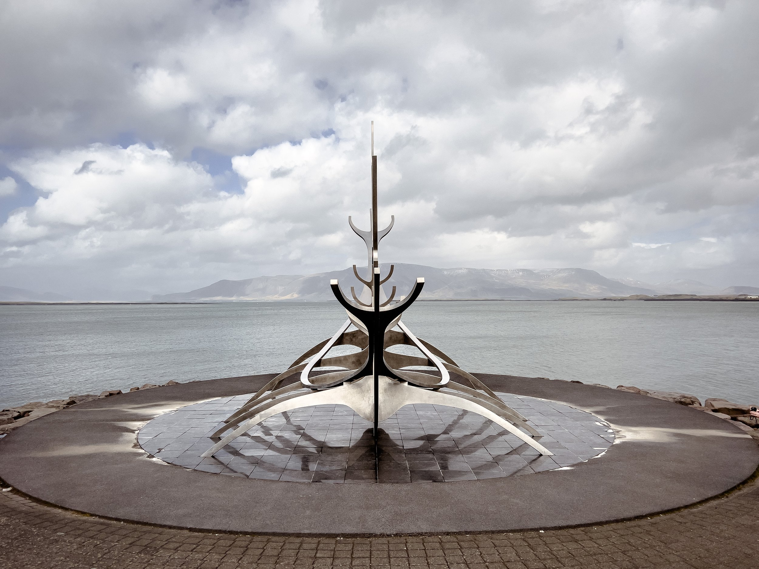 Sólfar, The Sun Voyager, in Reykjavik, Iceland