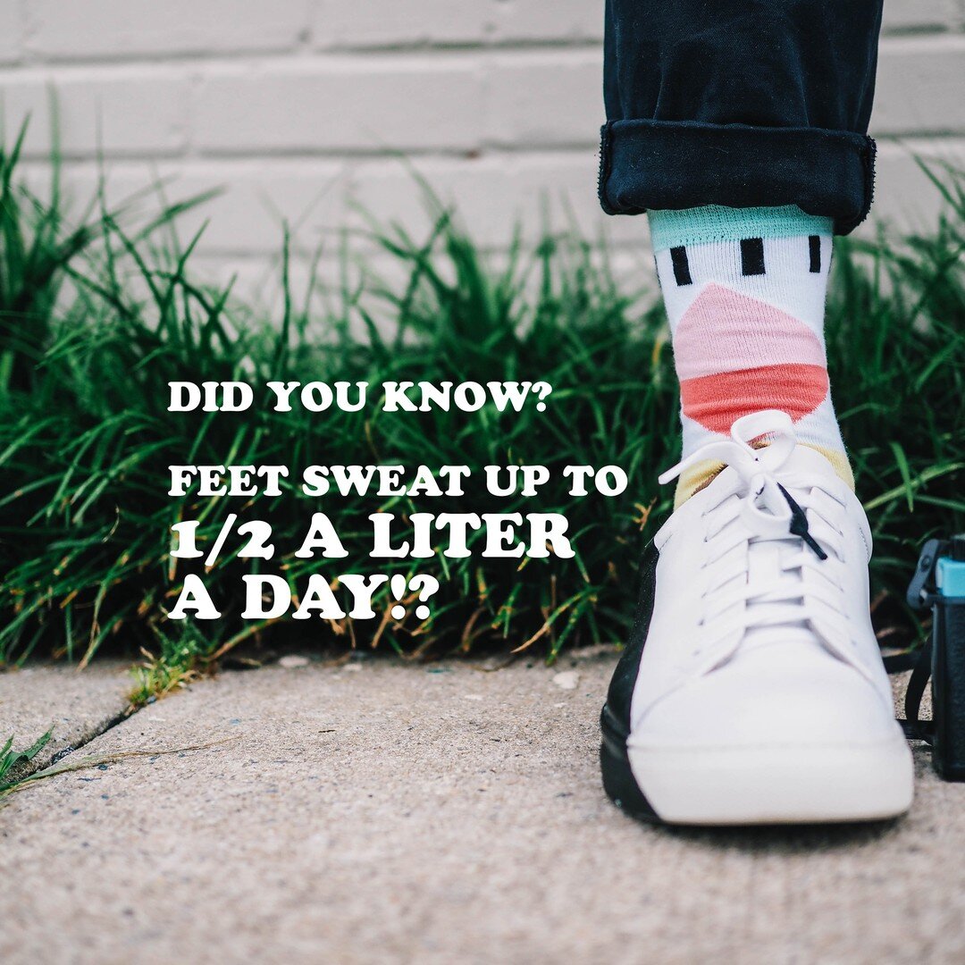 Your socks have their work cut out for them!
Other than your scalp and your armpits, the feet secrete more sweat than any other part of your body. YUCK!

Socks play a crucial role in keeping your feet dry, without infection, and your body warm and he