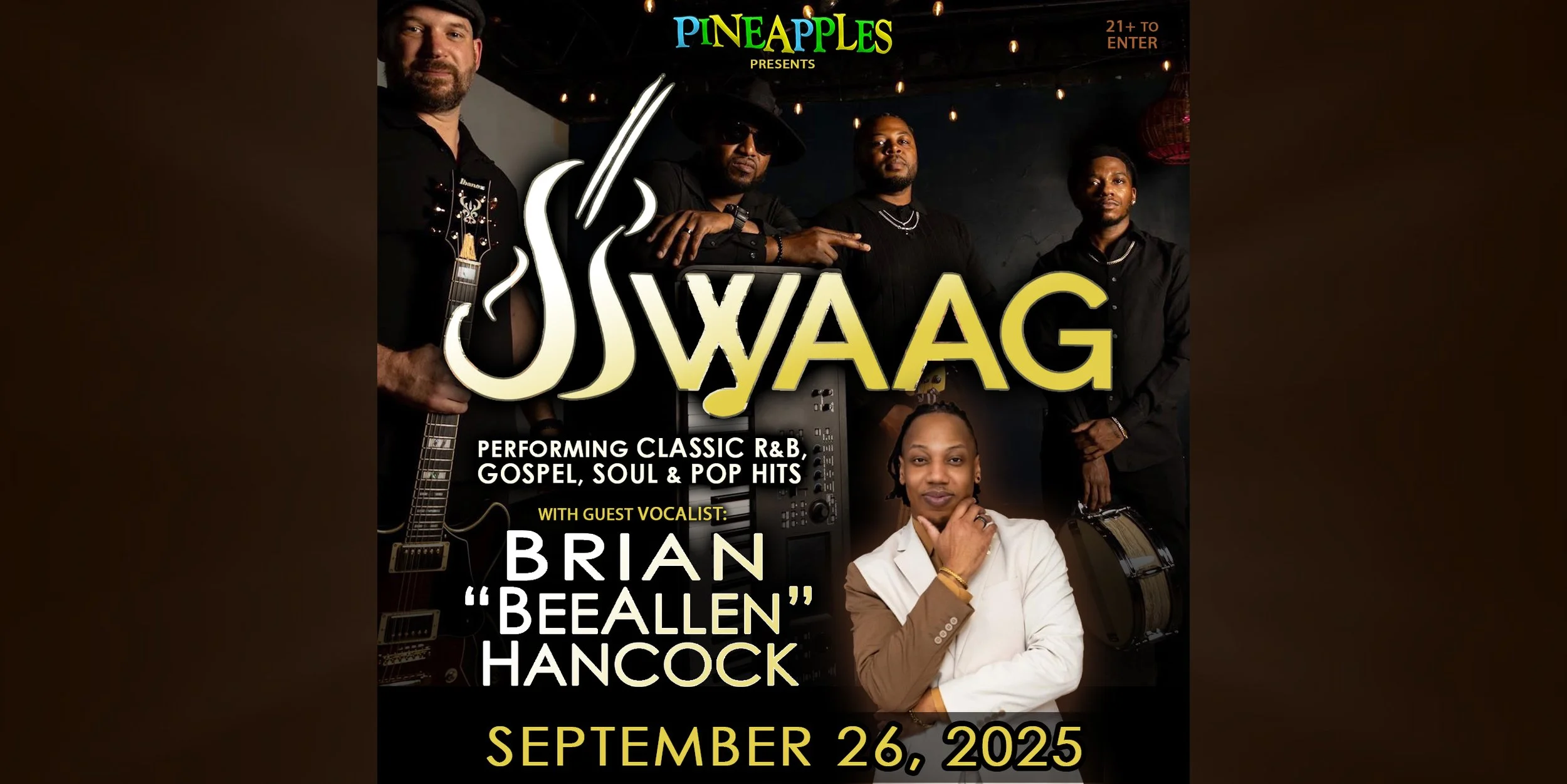 R&B/Soul Night with SWAAG ft. Brian "BeeAllen" Hancock