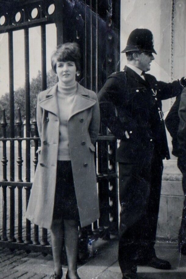  Margo outside Downing Street 