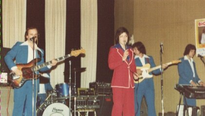 Margo and The Blue Ridge Boys on stage in colour.jpg