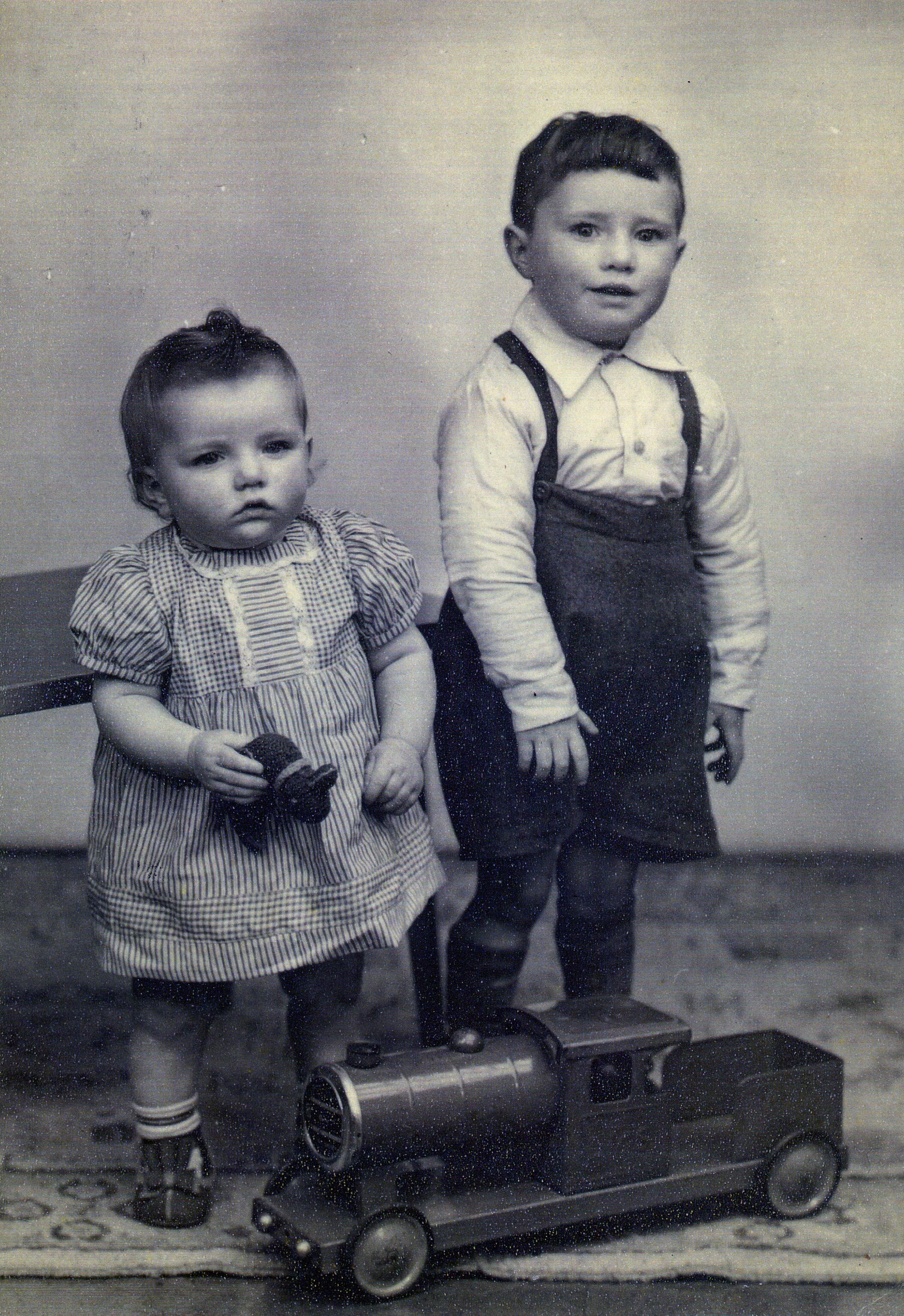  Baby Margo with her Brother John 