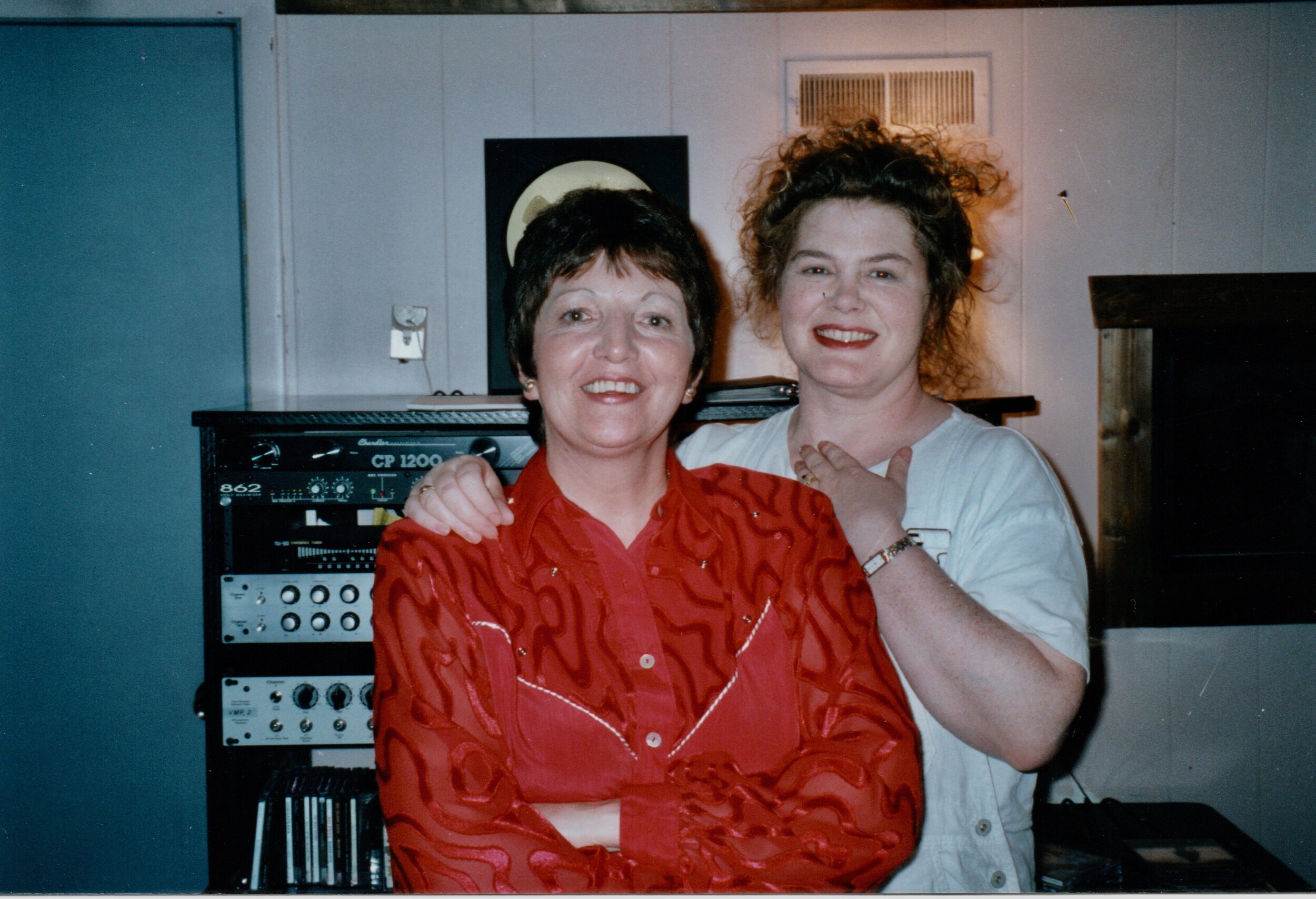  In the studio Nashville with Maura O’Connell. 1998 