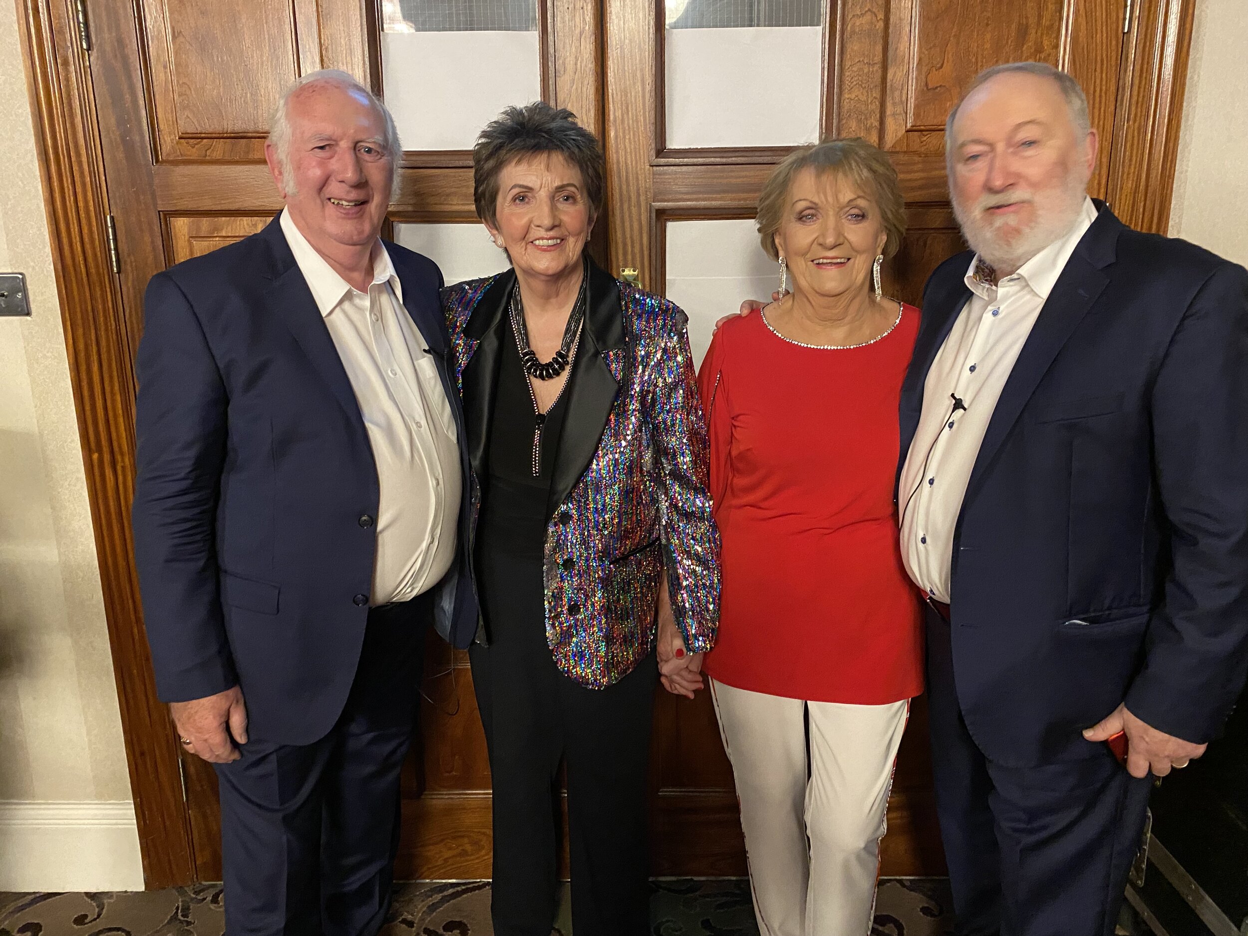  Mick Foster, Tony Allen and Philomena Begley in Killarney 