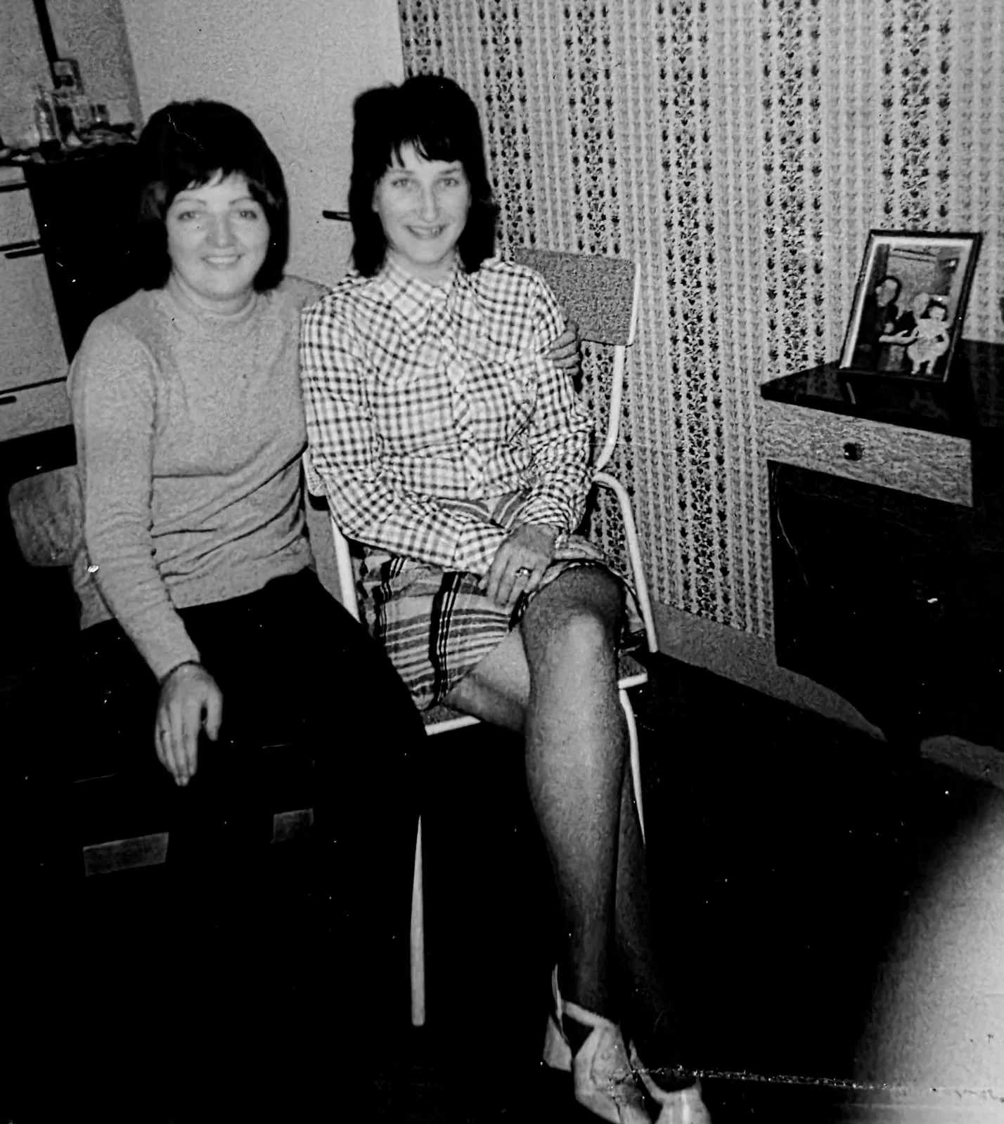  Margo with her Cousin Kathleen  1973      