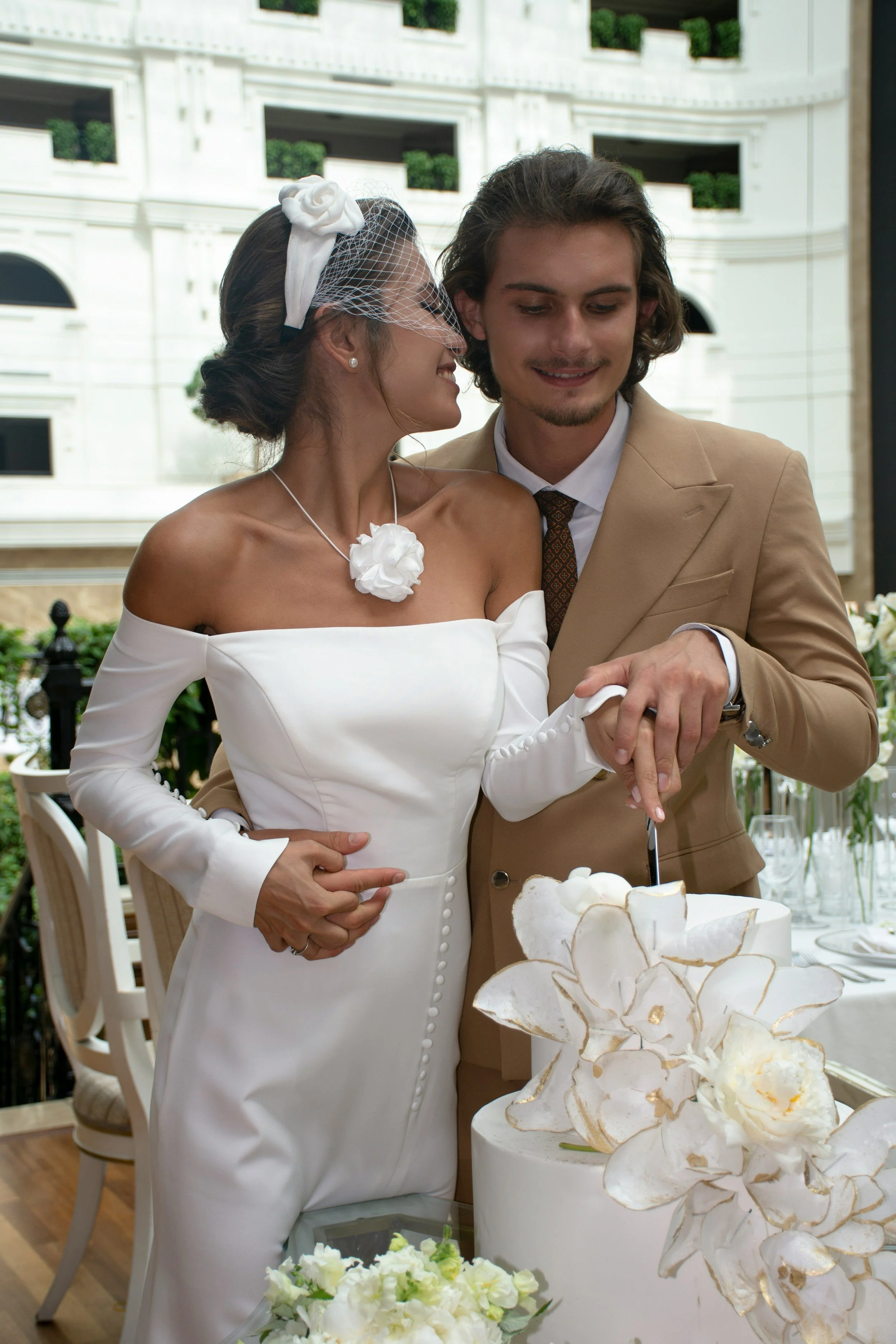 Wedding Dress Necklines at a barn wedding venue