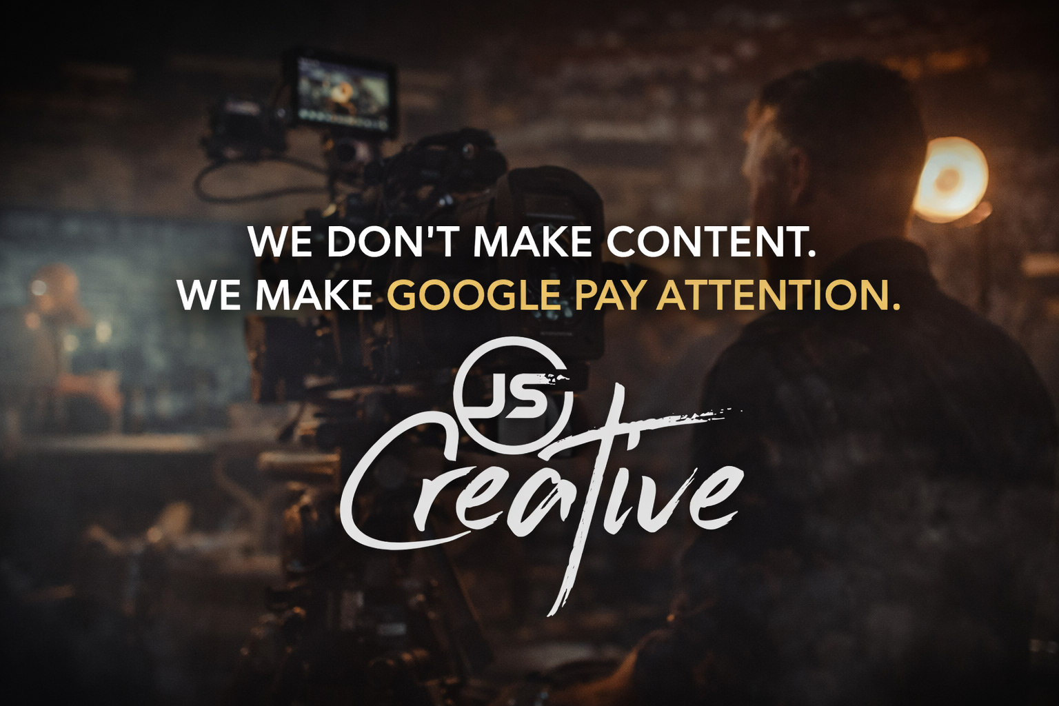 We Don’t Make Content. We Make Google Pay Attention.
