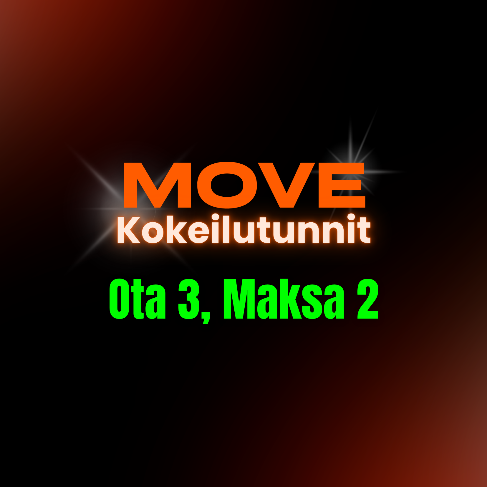 MOVE-ALE: Ota 3, Maksa 2!