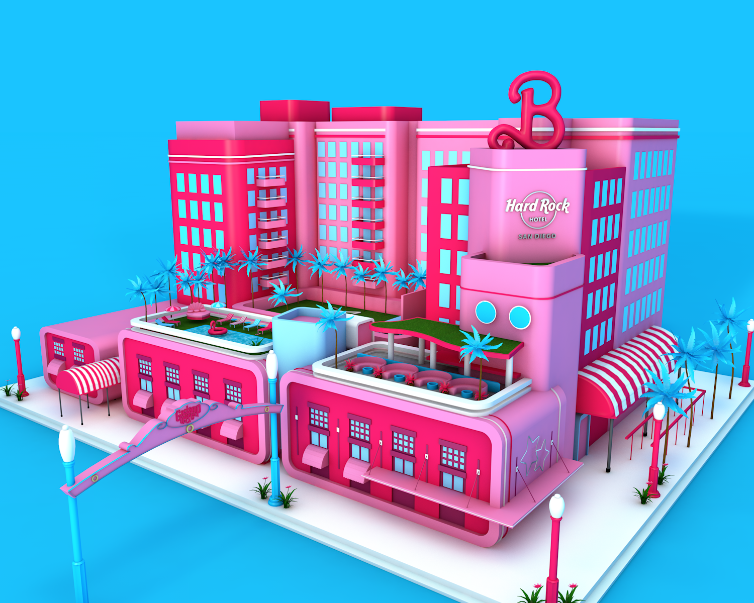 Hard Rock Hotel Halloween Barbie Scream House