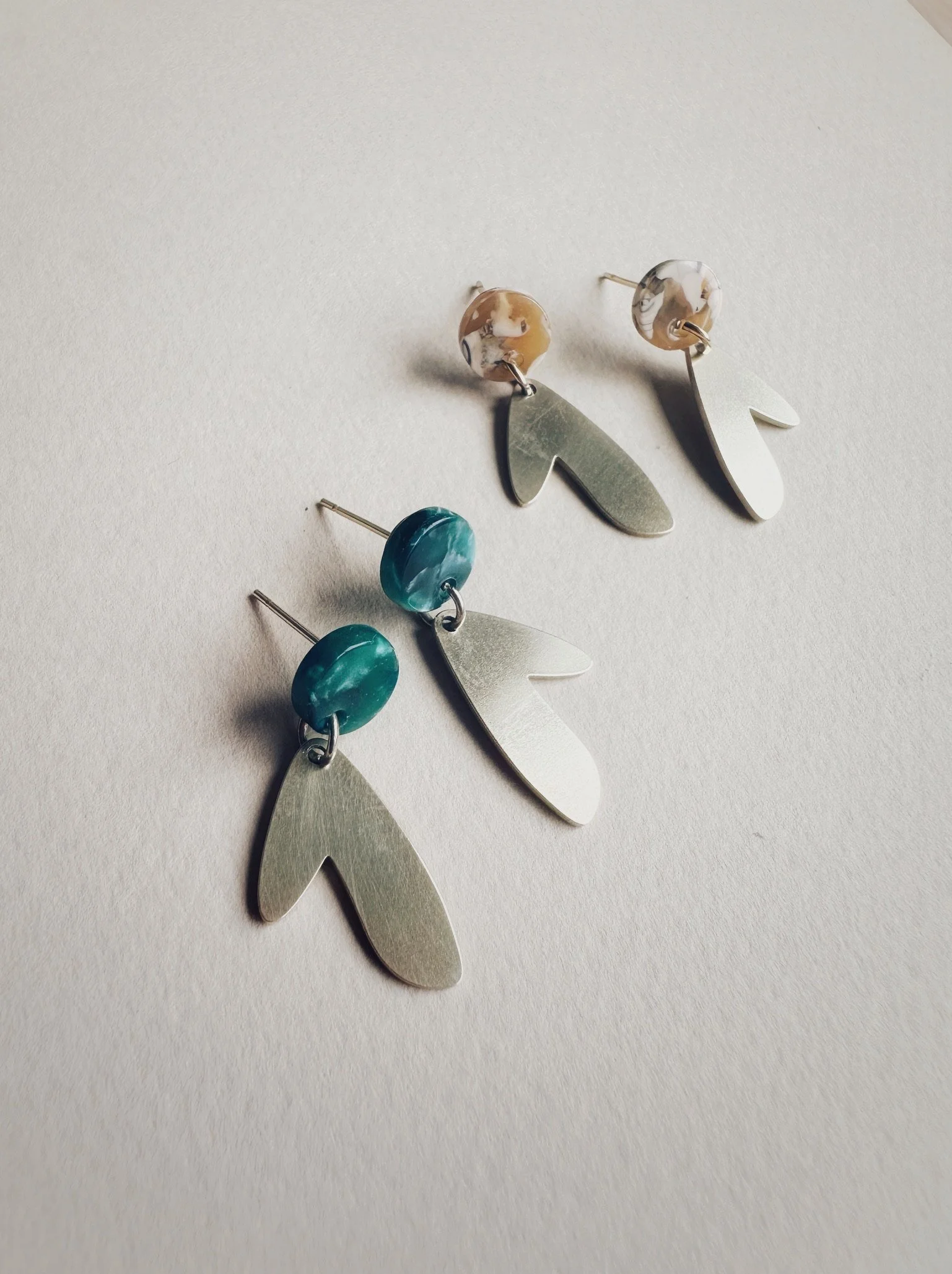 Petal stud earrings