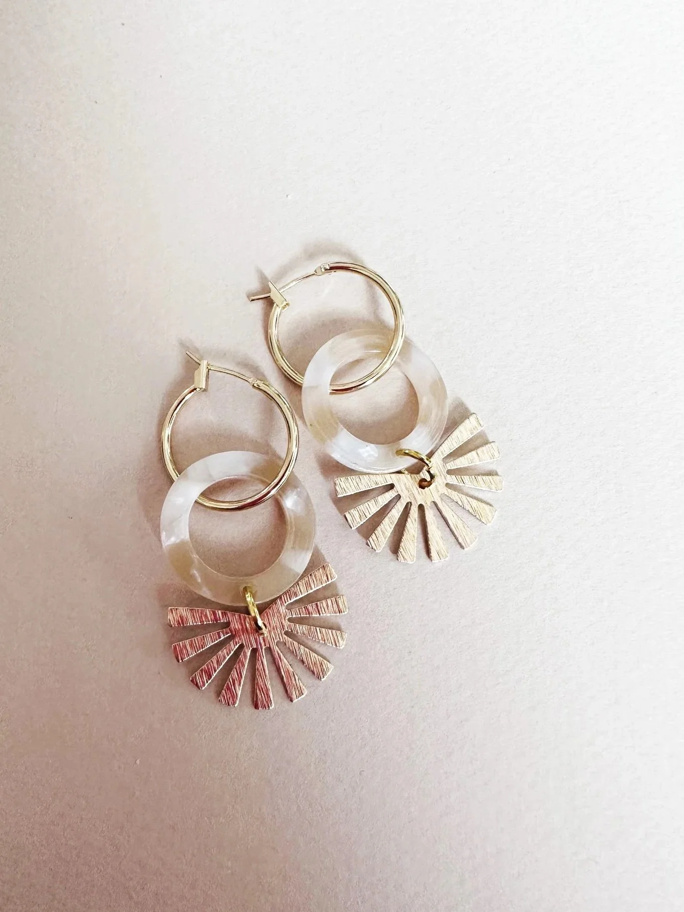 sun charm hoops on hoops