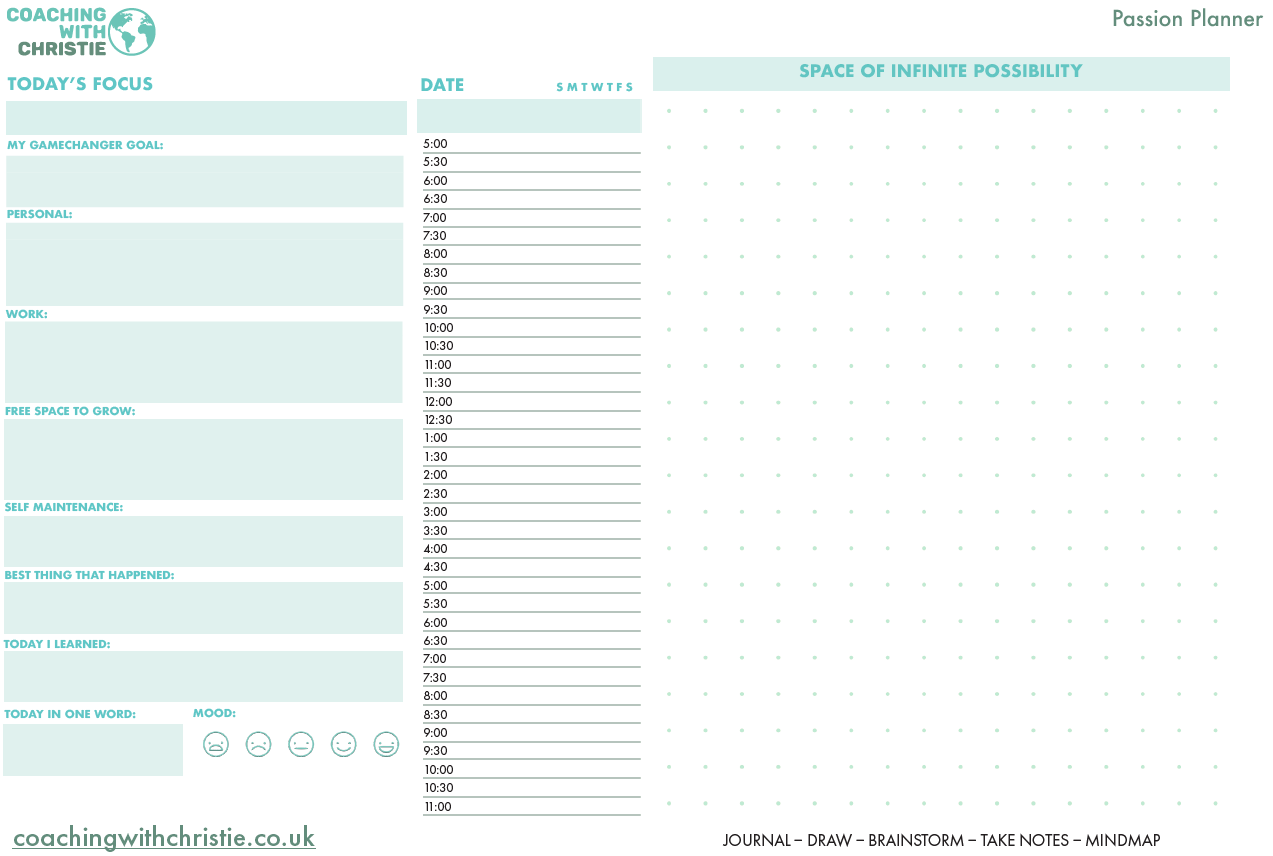 Passion planner resource for download