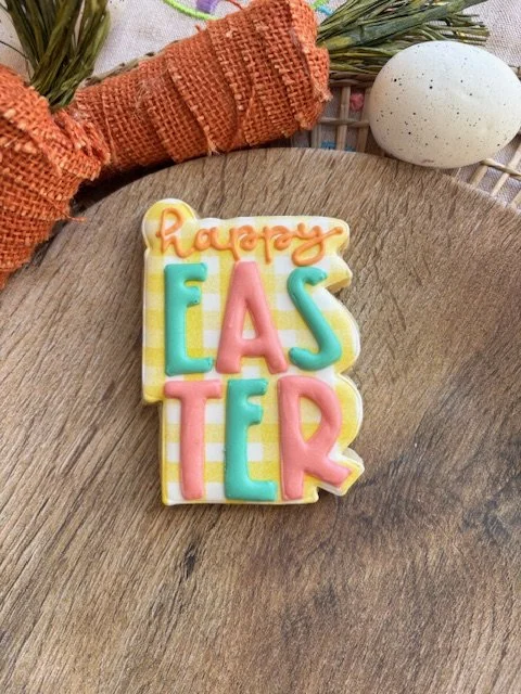 Happy Easter single cookie