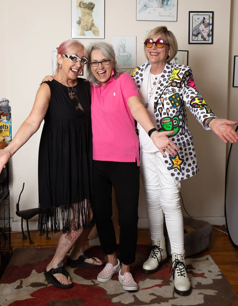 B. Proud with Barbara Carrellas and Kate Bornstein.Photo: Graham Seelig