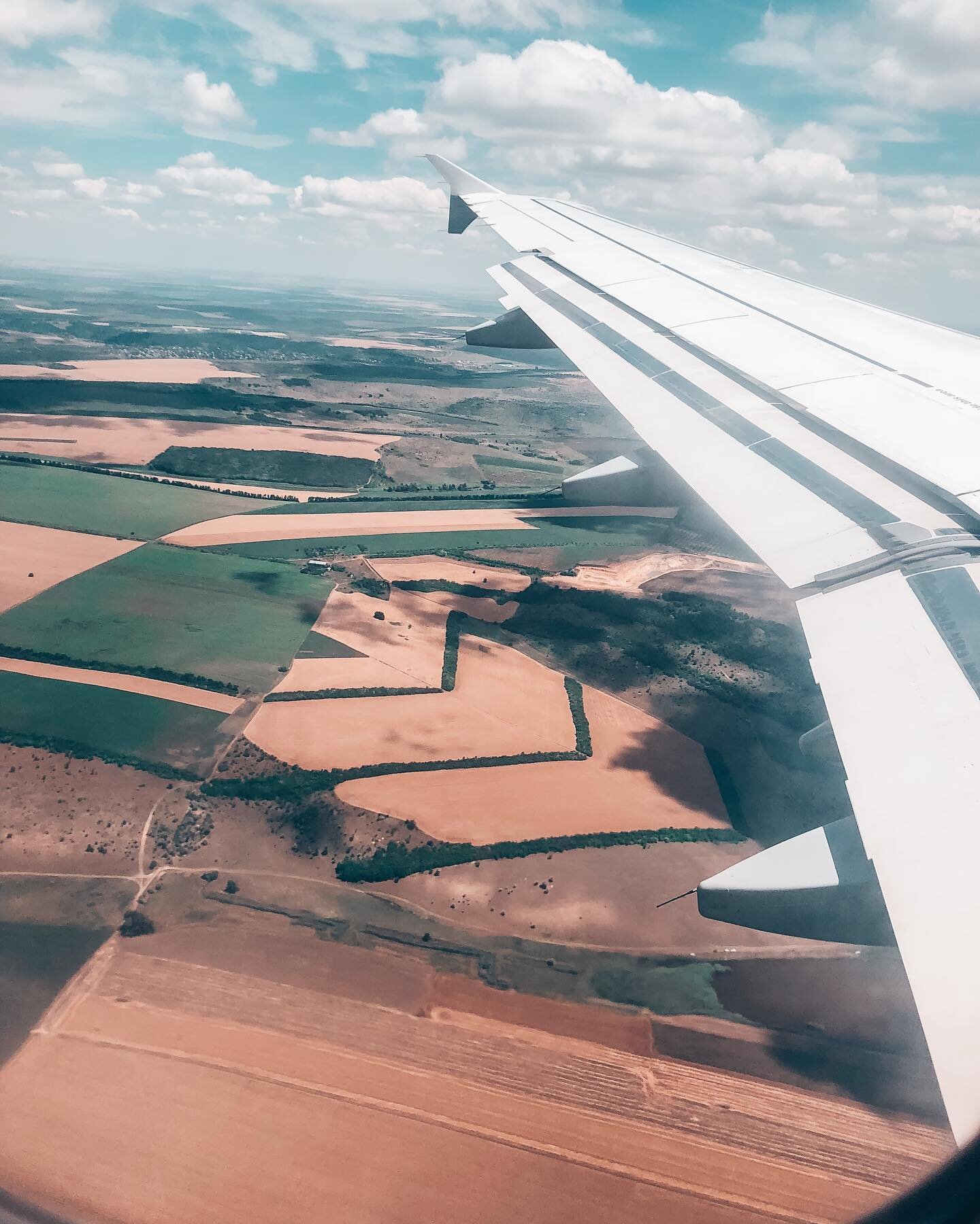 ✈️ And we&rsquo;re off!!! ✈️⁣
&bull;&bull;⁣
Do you love flying or hate it? ⁣
I wish I could fly everywhere!⁣
I&rsquo;m so excited to see the views today⁣
&bull;&bull;⁣
These photos are over Germany⁣
I love getting to see all the farm fields from the 