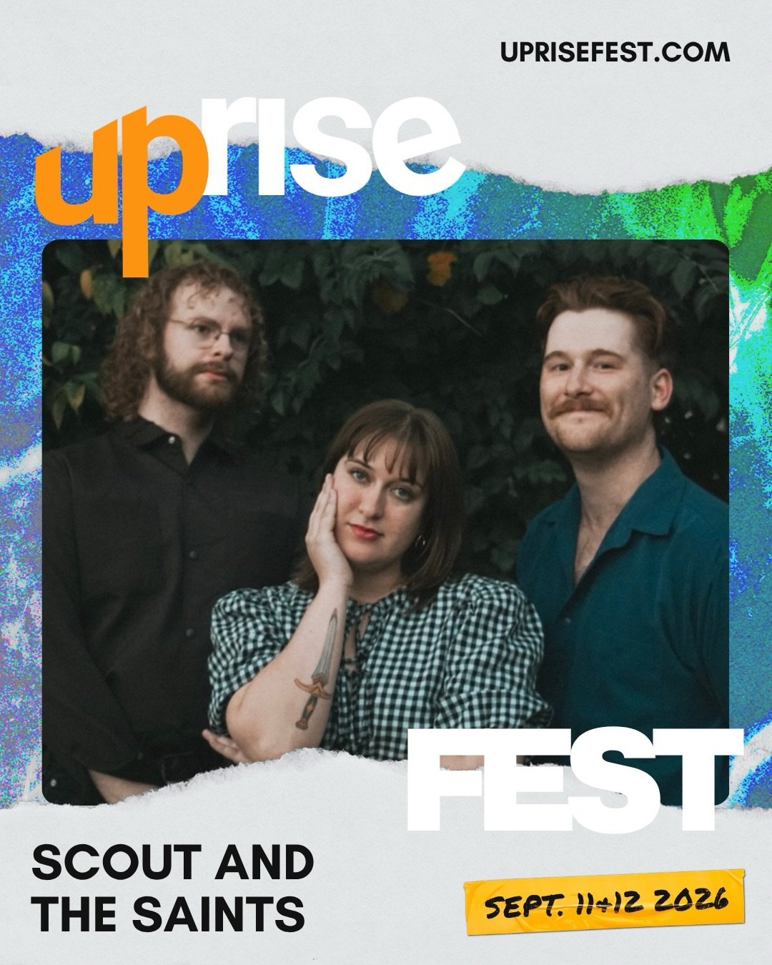 We&rsquo;re so excited to welcome Scout and the Saints to the Uprise Festival 2026 lineup!

Scout and the Saints is a Christian Alternative Rock Band based out of Atlanta, GA, following in the footsteps of her father, Mac Powell of Third Day.