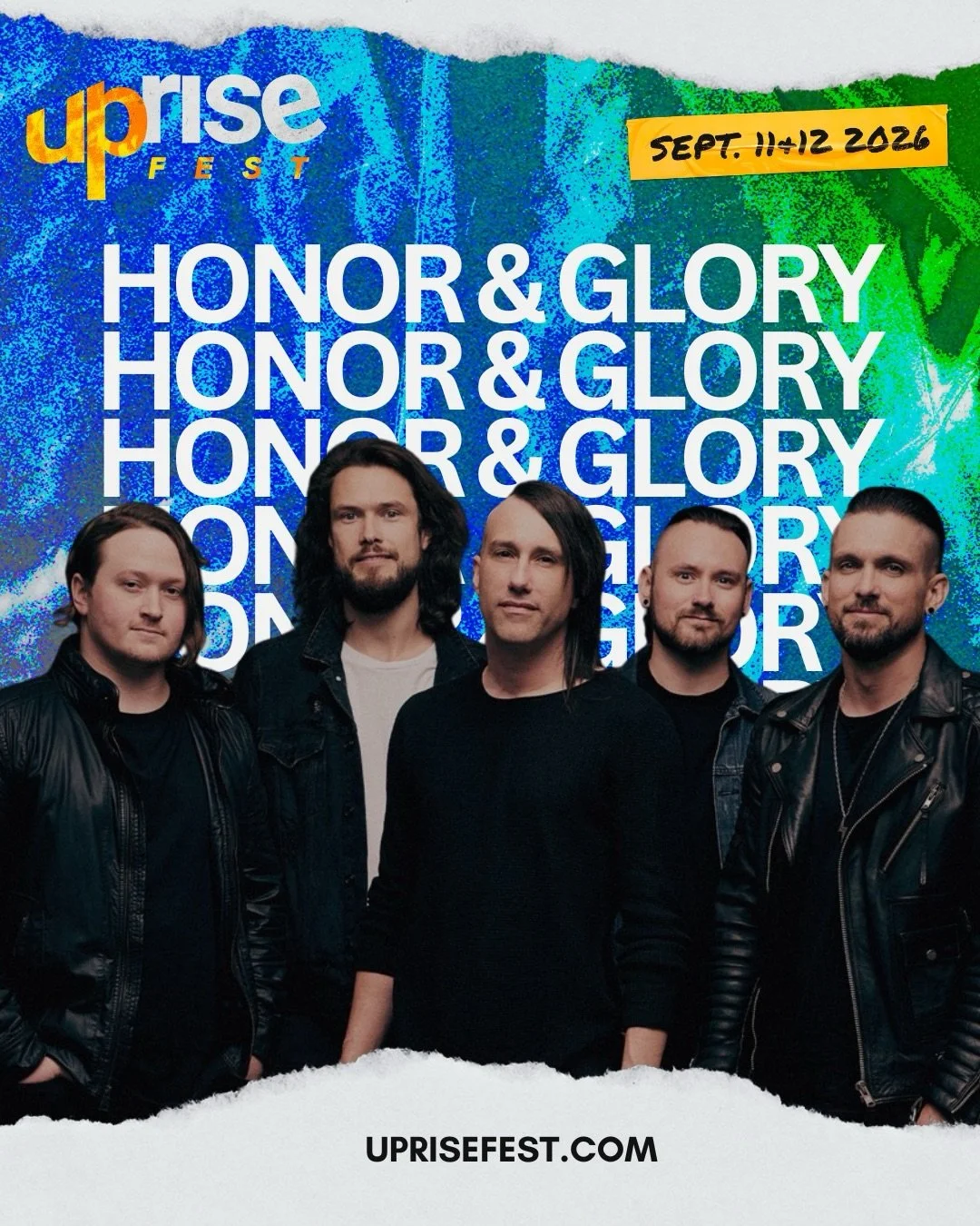 &ldquo;O God the battle belongs to You!&rdquo; Join us in welcoming Honor &amp; Glory to the Uprise Festival 2026 lineup!