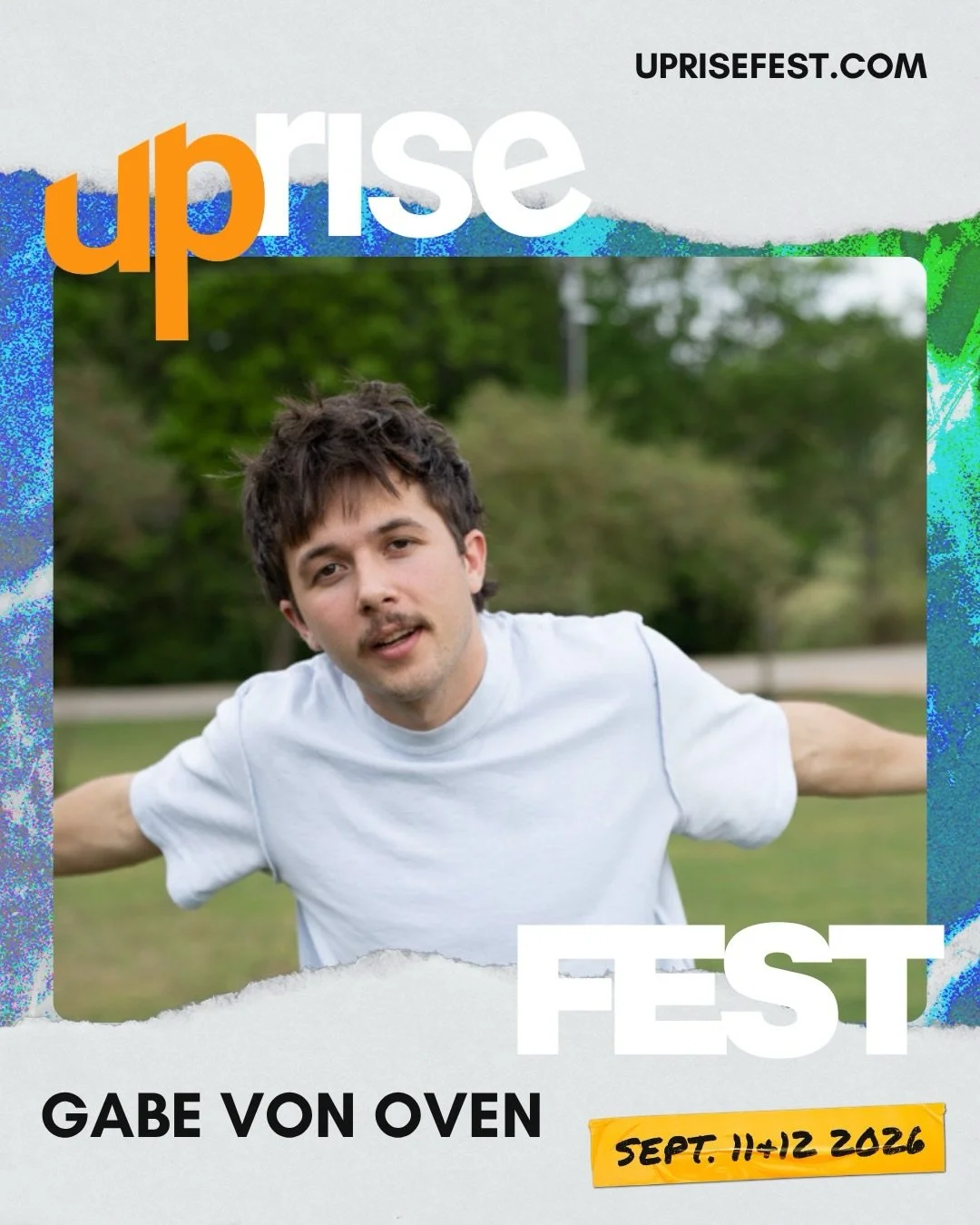 We&rsquo;re so excited to welcome Gabe von Oven to the Uprise Festival 2026 lineup!