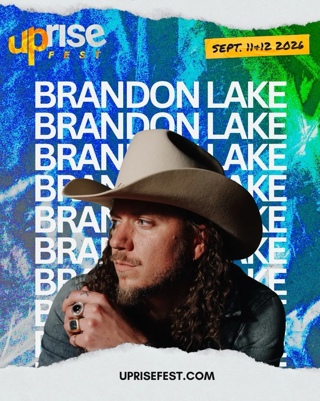 Did you hear the news?! For the first time ever, Brandon Lake is coming to Uprise Festival! Don&rsquo;t miss it as he closes out the festival with a powerful time of worship Saturday Night on the Main Stage! 🎉