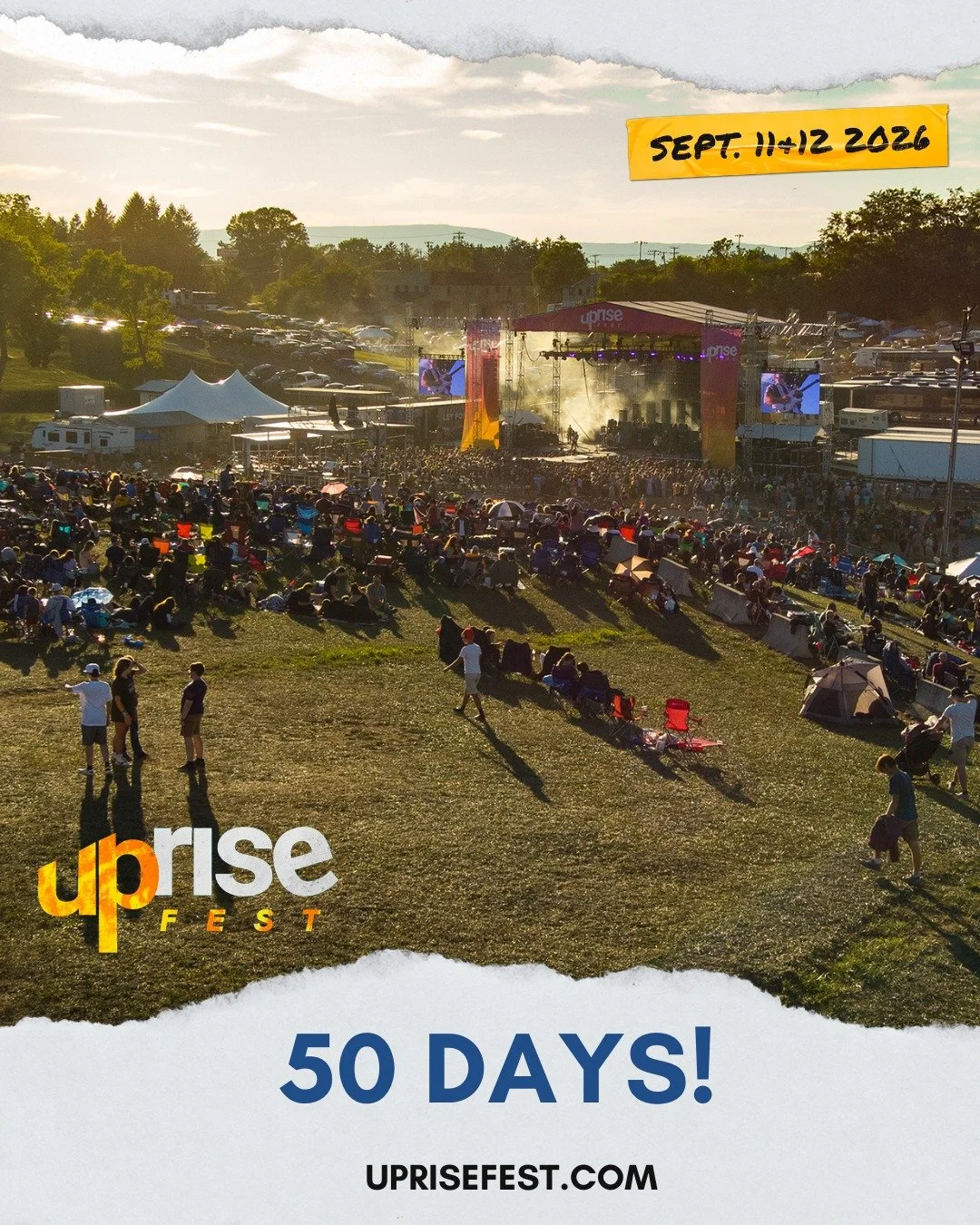 50 DAYS until Uprise Festival! 🙌 Uprise Family, we can't wait!!
