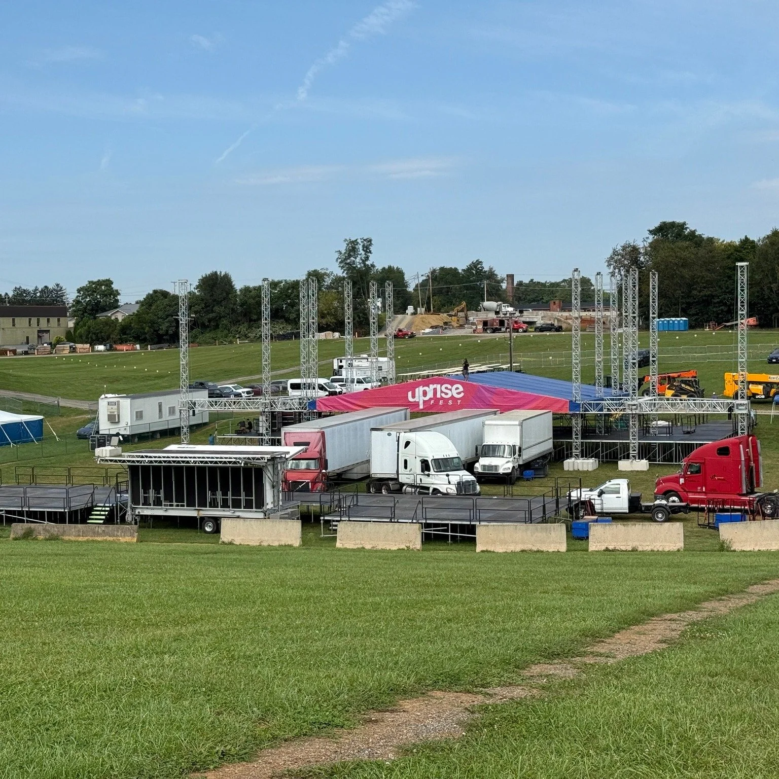 We are onsite at the Shippensburg Fairgrounds, and stage setup has begun!! Anyone else getting excited?

Online ticket sales end on Friday at 6:00 AM; ticket prices increase at the gate! Secure your Uprise Festival 2026 tickets now to save!