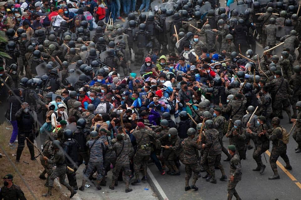 US & Canadian-backed Guatemalan regime uses violence against thousands of refugees fleeing violence and desperation of US & Canadian-backed Honduran regime