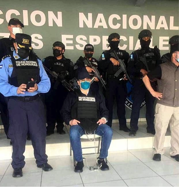 BREAKING NEWS: Juan Orlando Hernandez, former US and Canadian-backed dictator of Honduras, arrested for US drug-trafficking charges