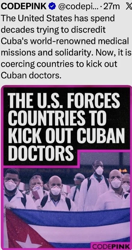 Cuban medical programs kicked out of Honduras &amp; Guatemala; more victims of U.S. economic terrorism against Cuba
