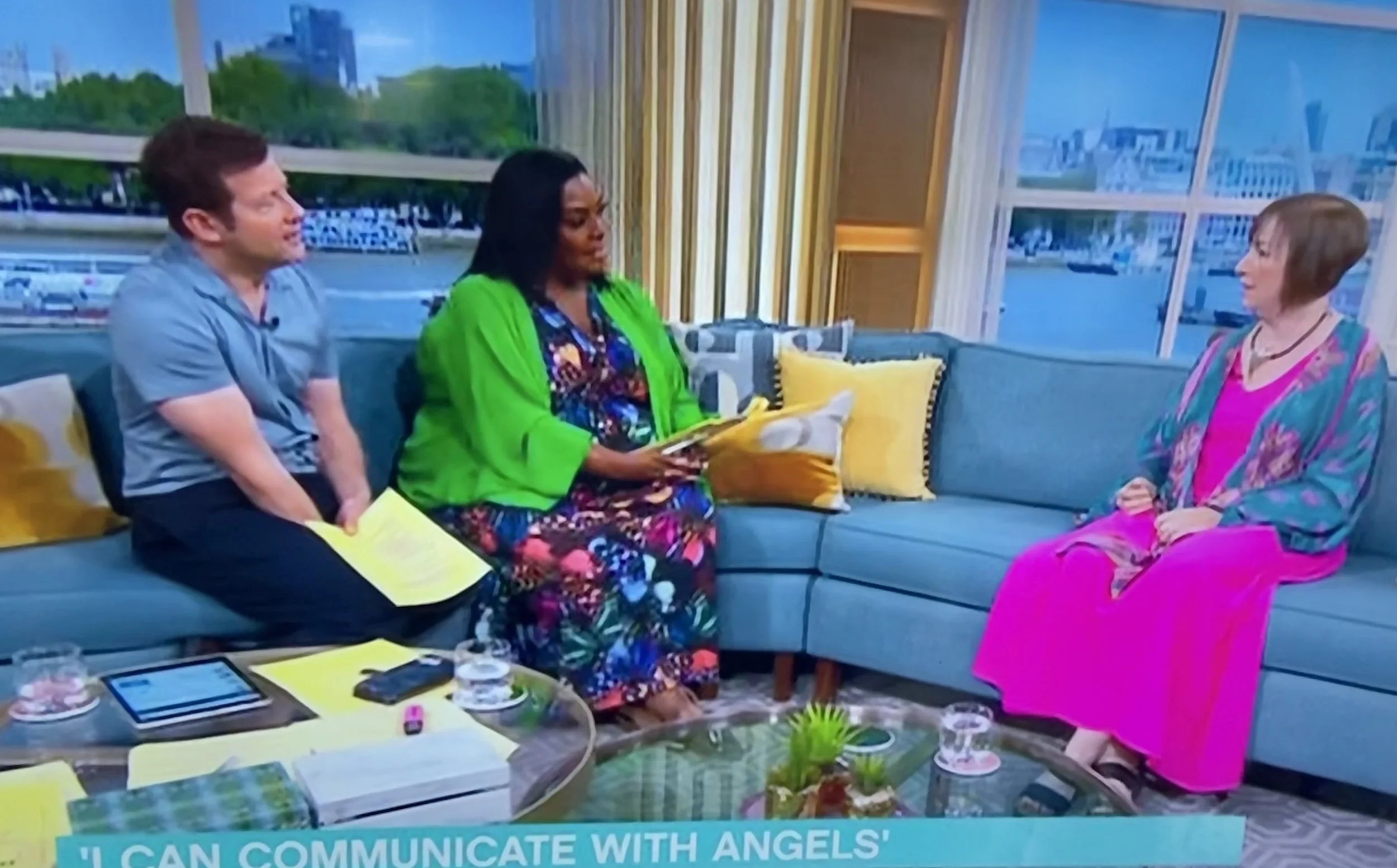Nicky appearing on the This Morning TV show in the UK