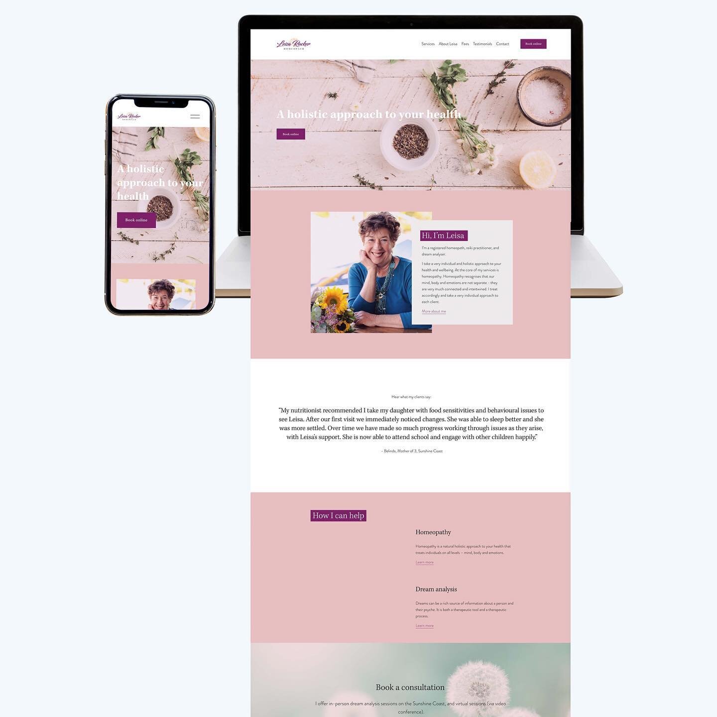 Hot off the press: www.leisarocker.com.au

We had the absolute pleasure of working with homeopath, Leisa Rocker on her new website and are so excited to launch it today 🎉⠀⠀⠀⠀⠀⠀⠀⠀⠀
⠀⠀⠀⠀⠀⠀⠀⠀⠀
This website was built with Search Engine Optimisation as t