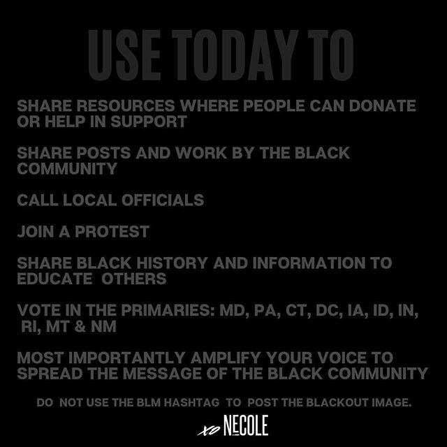 Today I was only posting science and information relating to police brutality, protests and racial injustice in support of #BlackOutTuesday and the fight for equality on my personal page but I failed to share here.  It&rsquo;s important and these goa