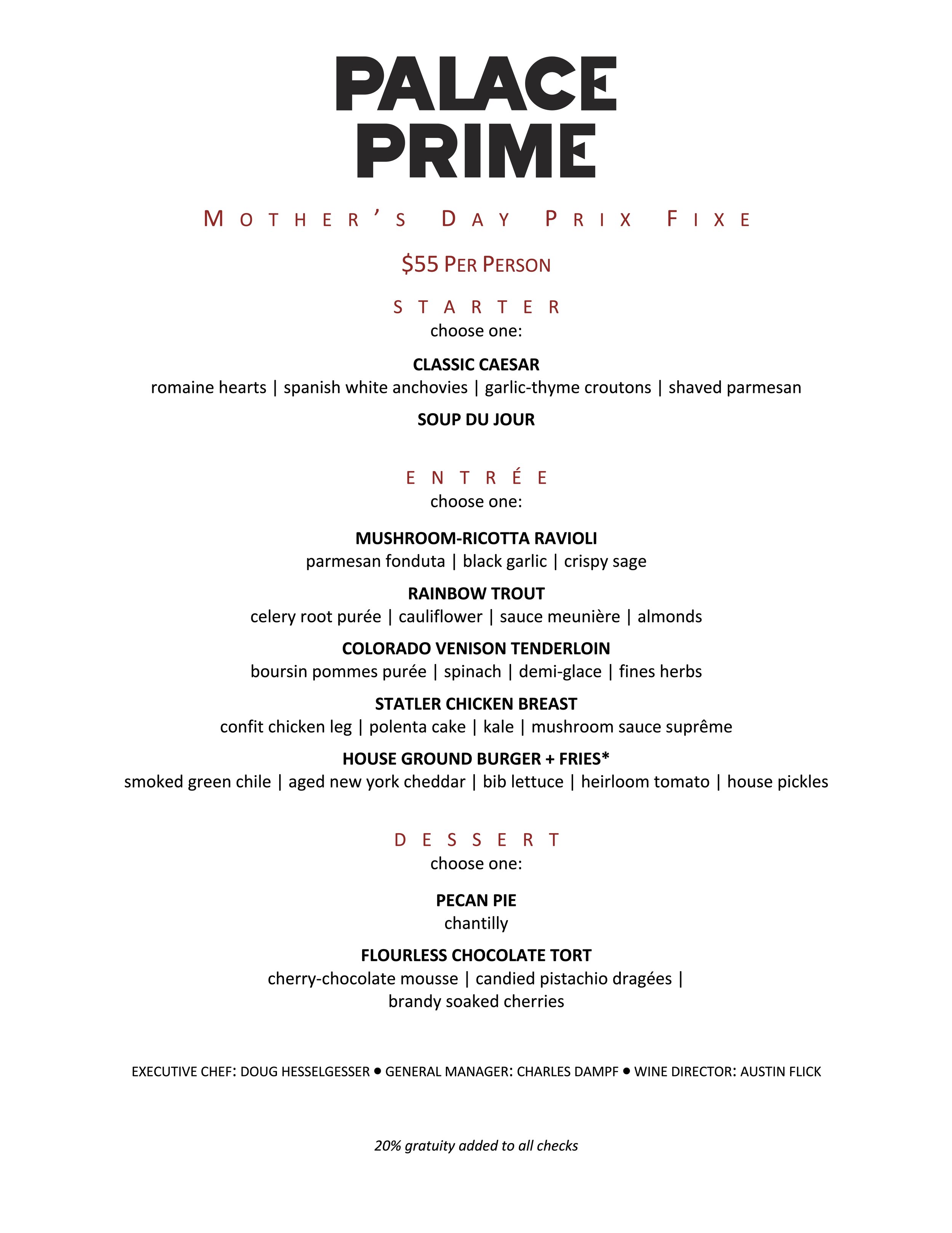 Mother s Day Palace Prime Santa Fe Mother s Day Palace Prime Santa Fe