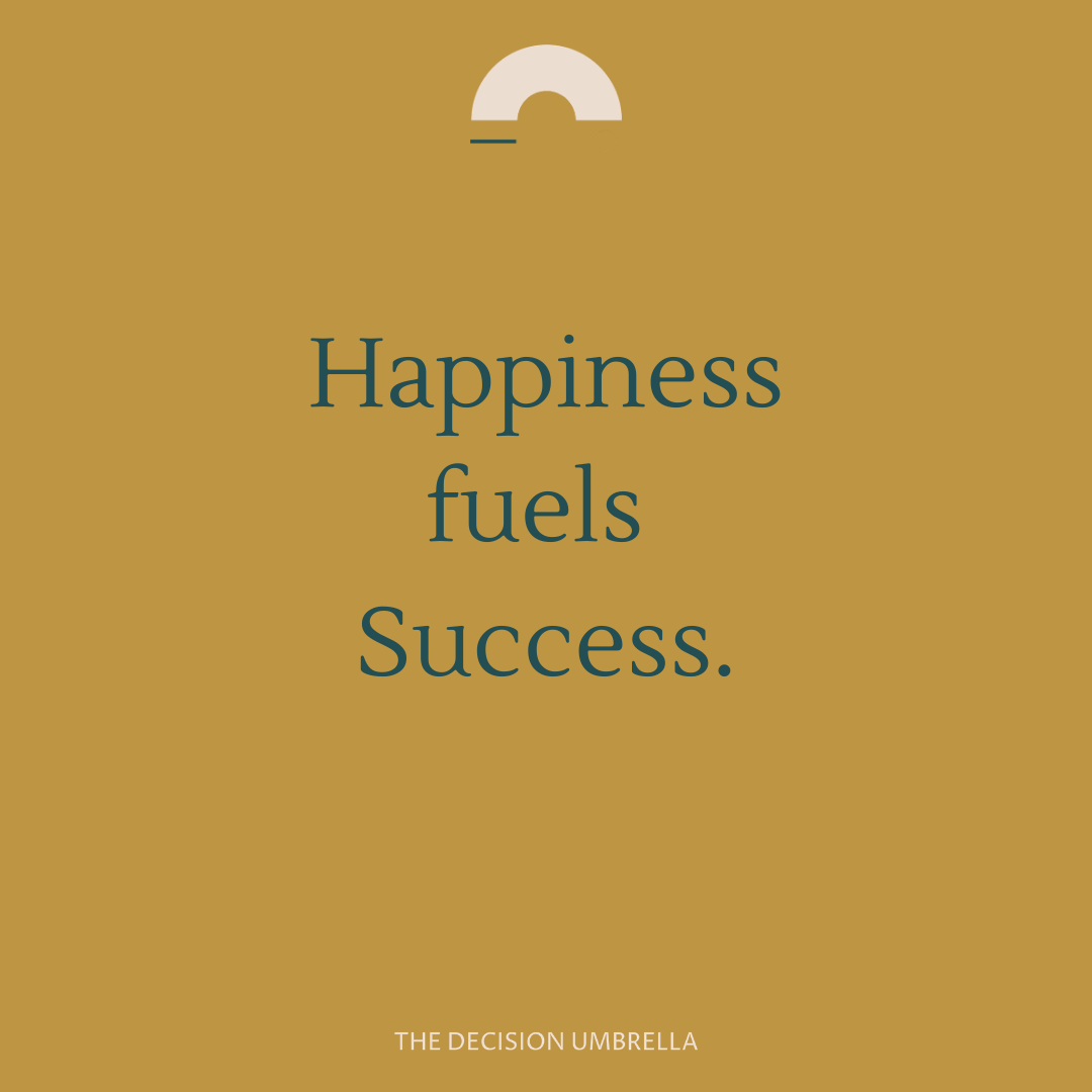 Happiness fuels Success